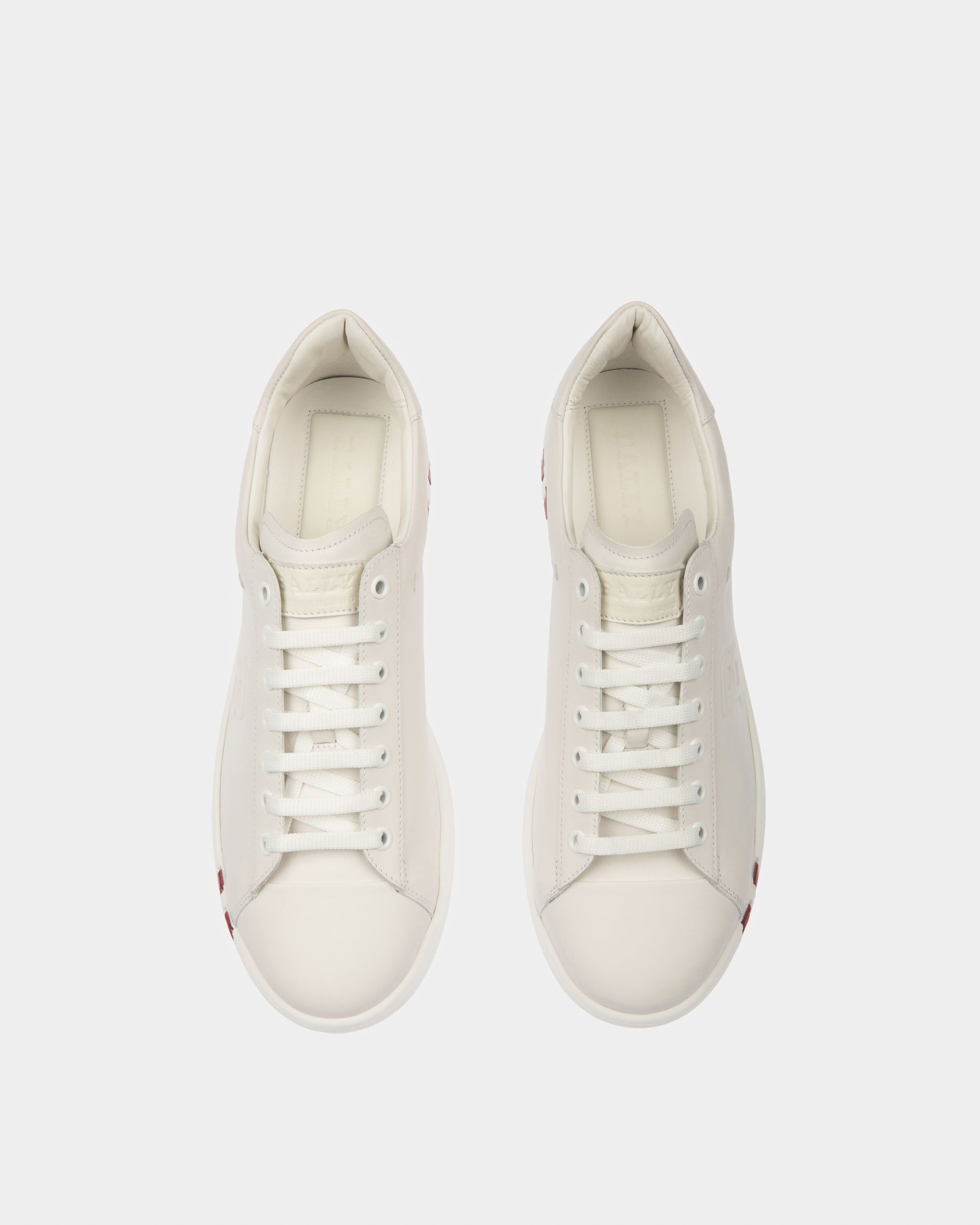 Wivian Sneaker Aus Weissem Leder - Damen - Bally - 03