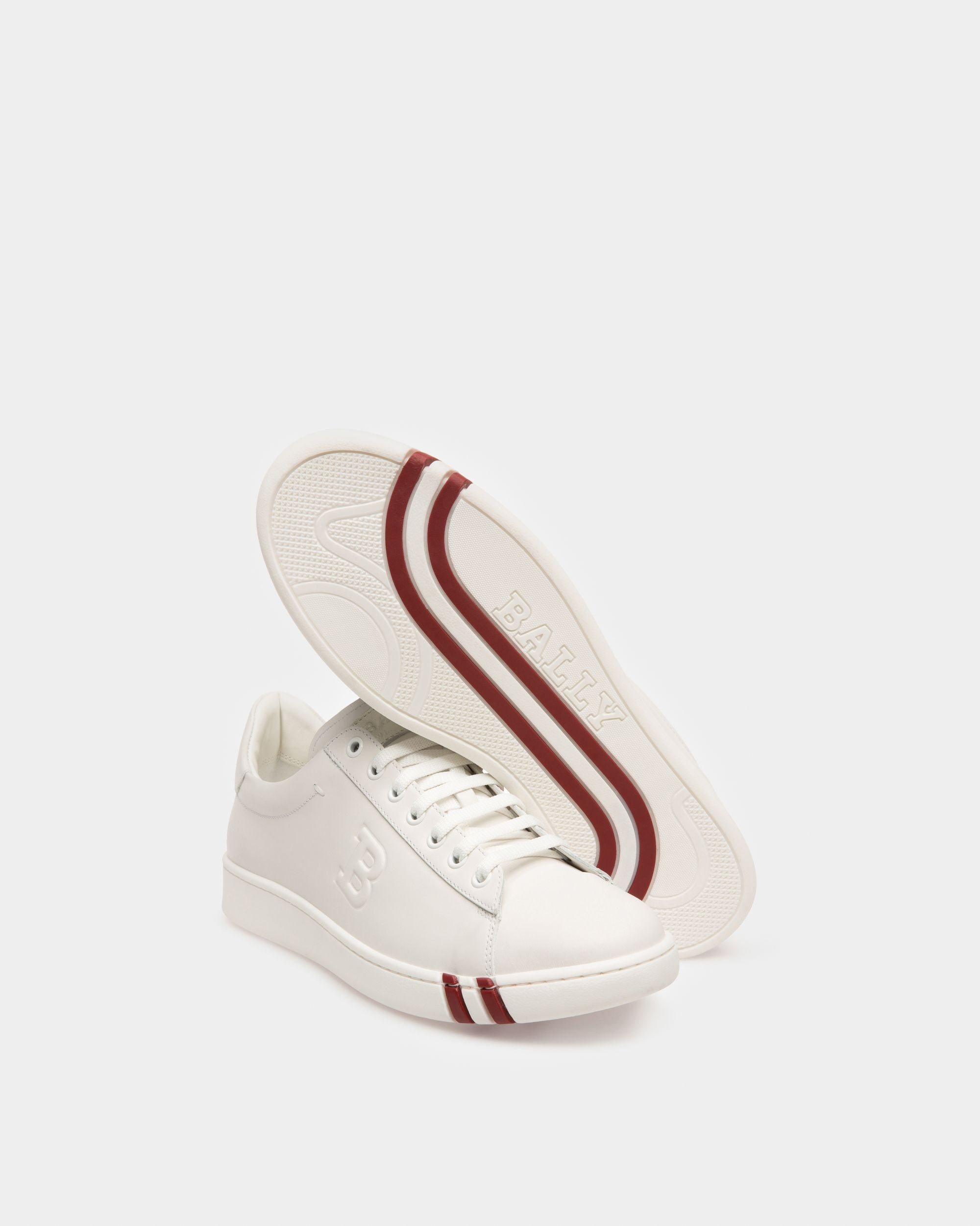 Wivian Sneaker Aus Weissem Leder - Damen - Bally - 05