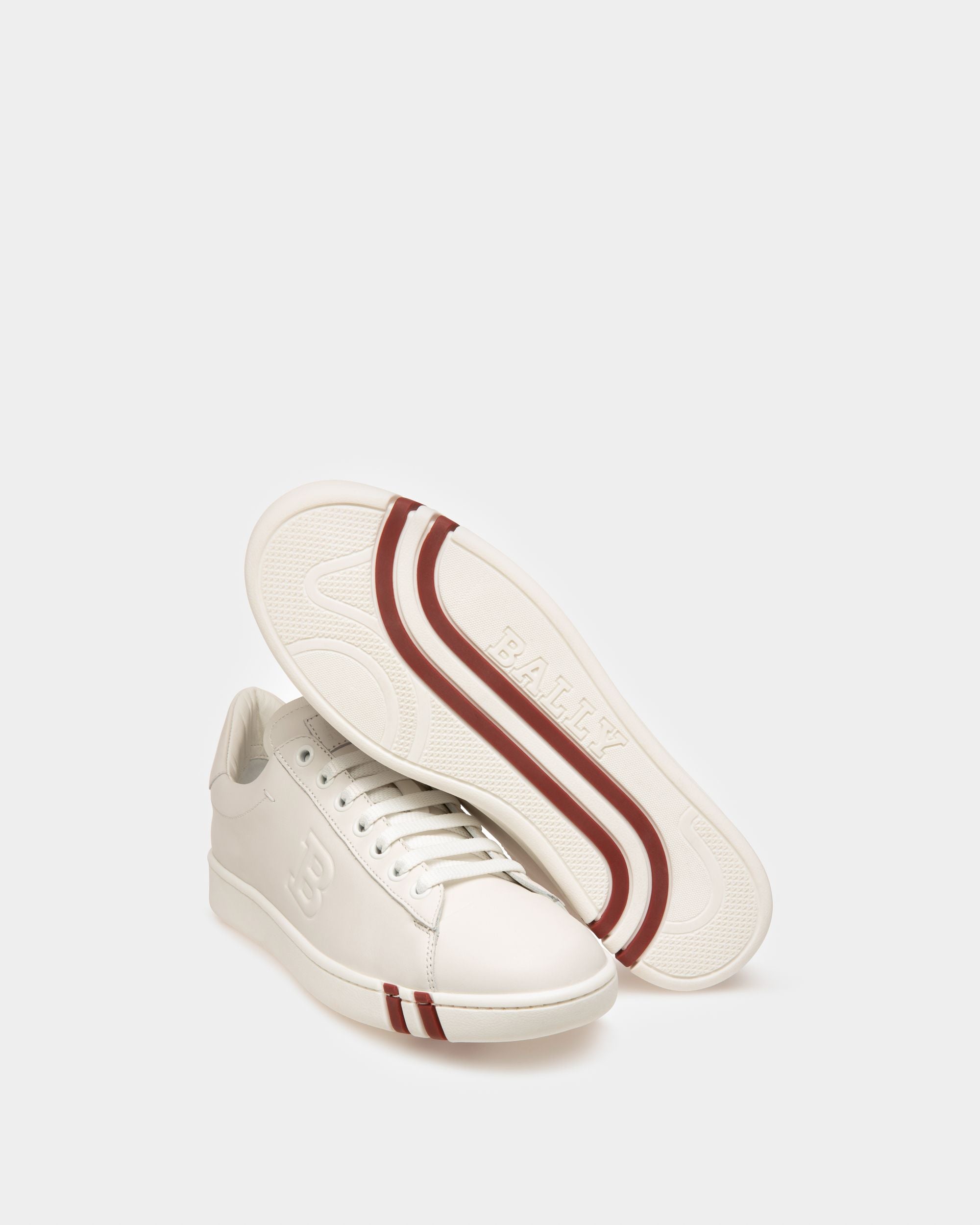 Wivian Sneakers En Cuir Blanc - Femme - Bally - 05