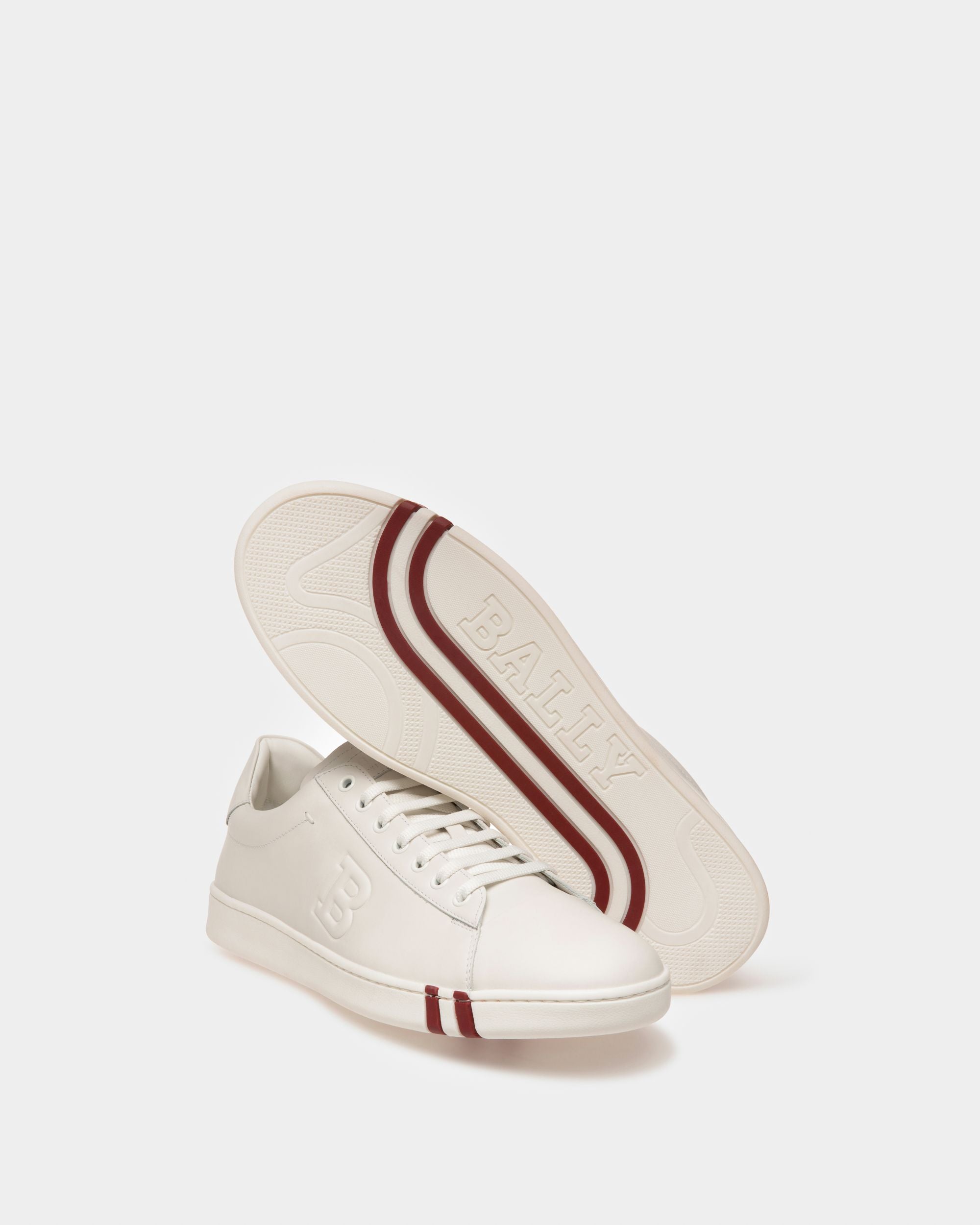 Asher Sneaker Aus Weissem Leder - Herren - Bally - 05