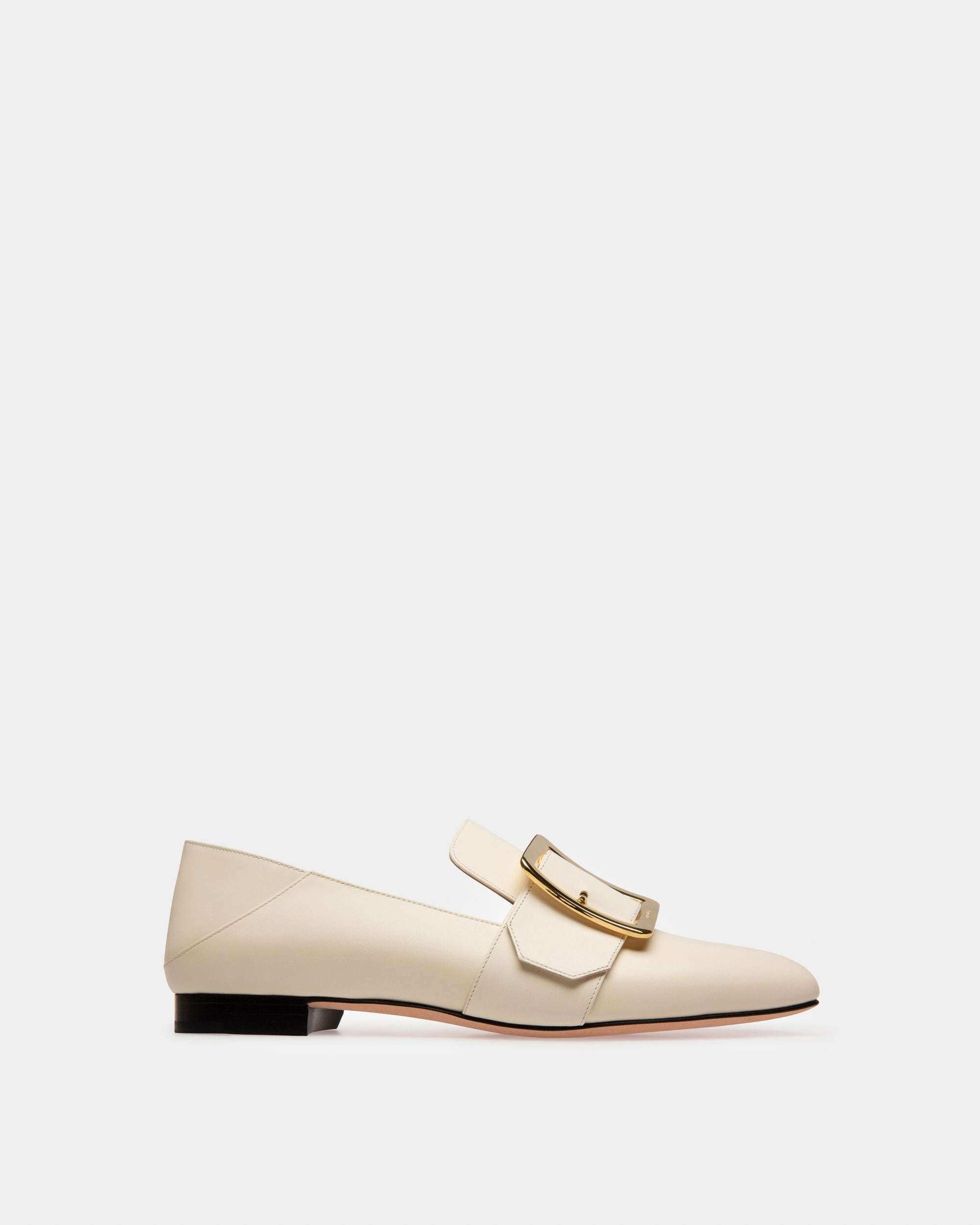 Janelle Slipper Aus Leder In Bone - Damen - Bally - 01