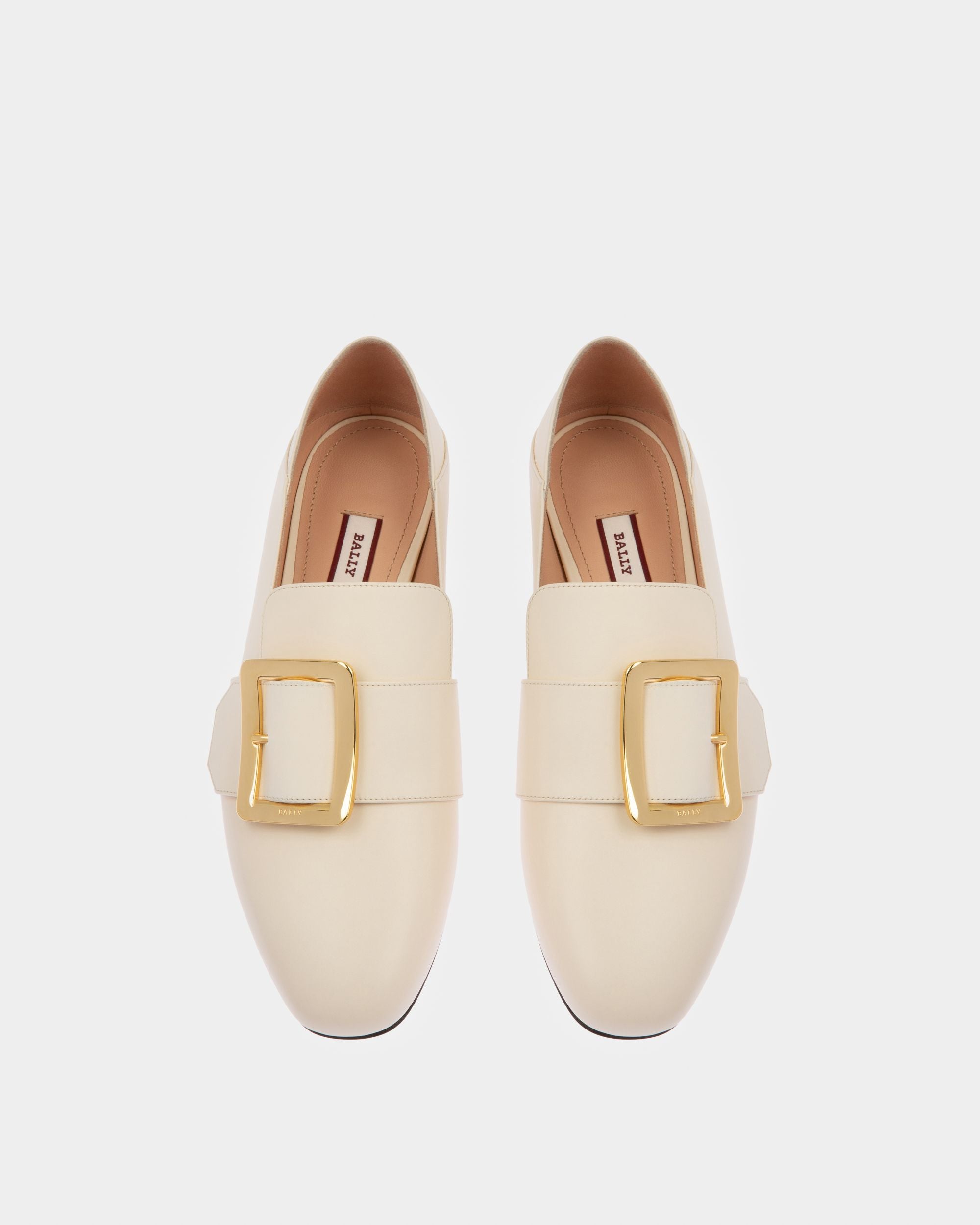 Janelle Slipper Aus Leder In Bone - Damen - Bally - 02