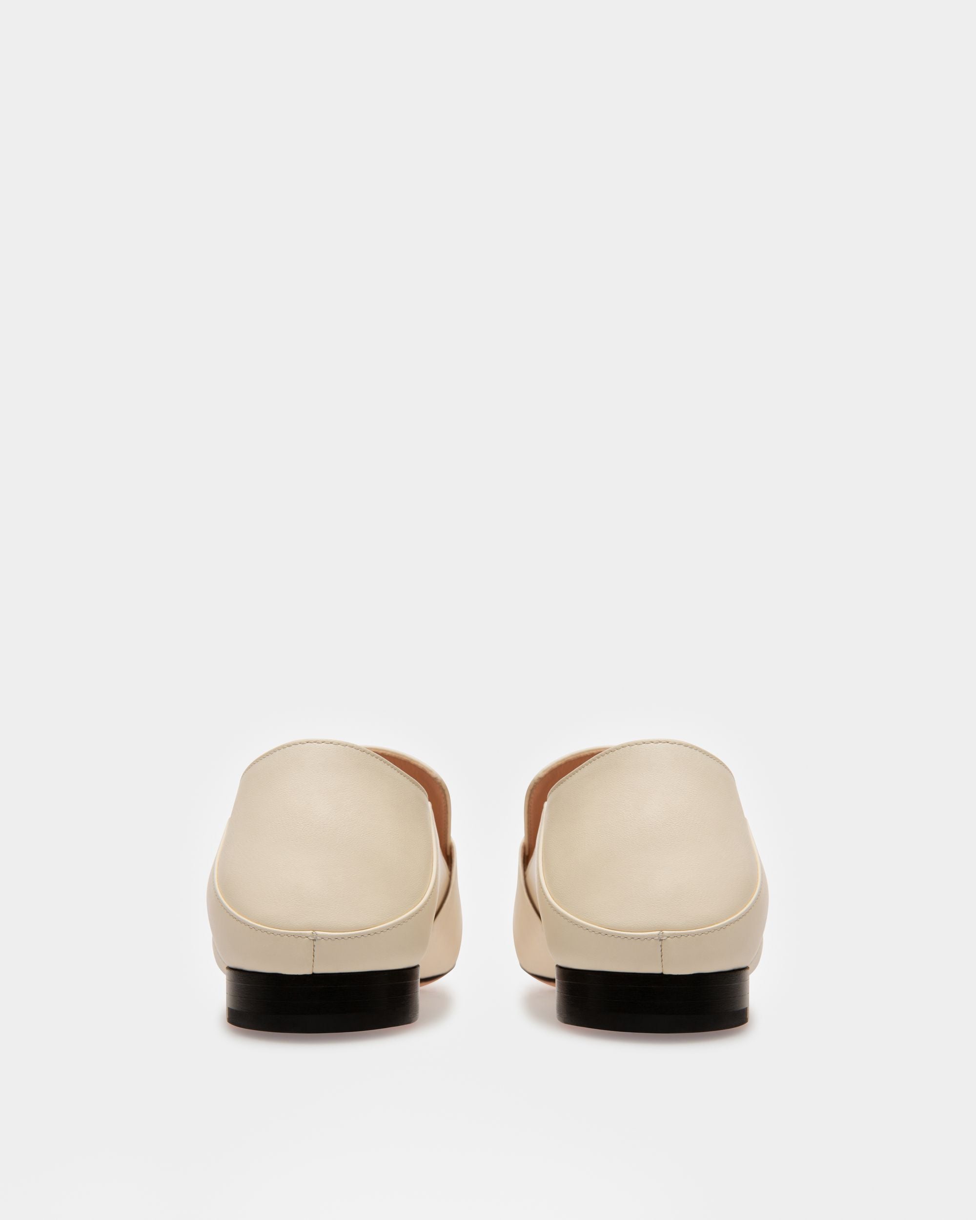 Janelle Slipper Aus Leder In Bone - Damen - Bally - 03