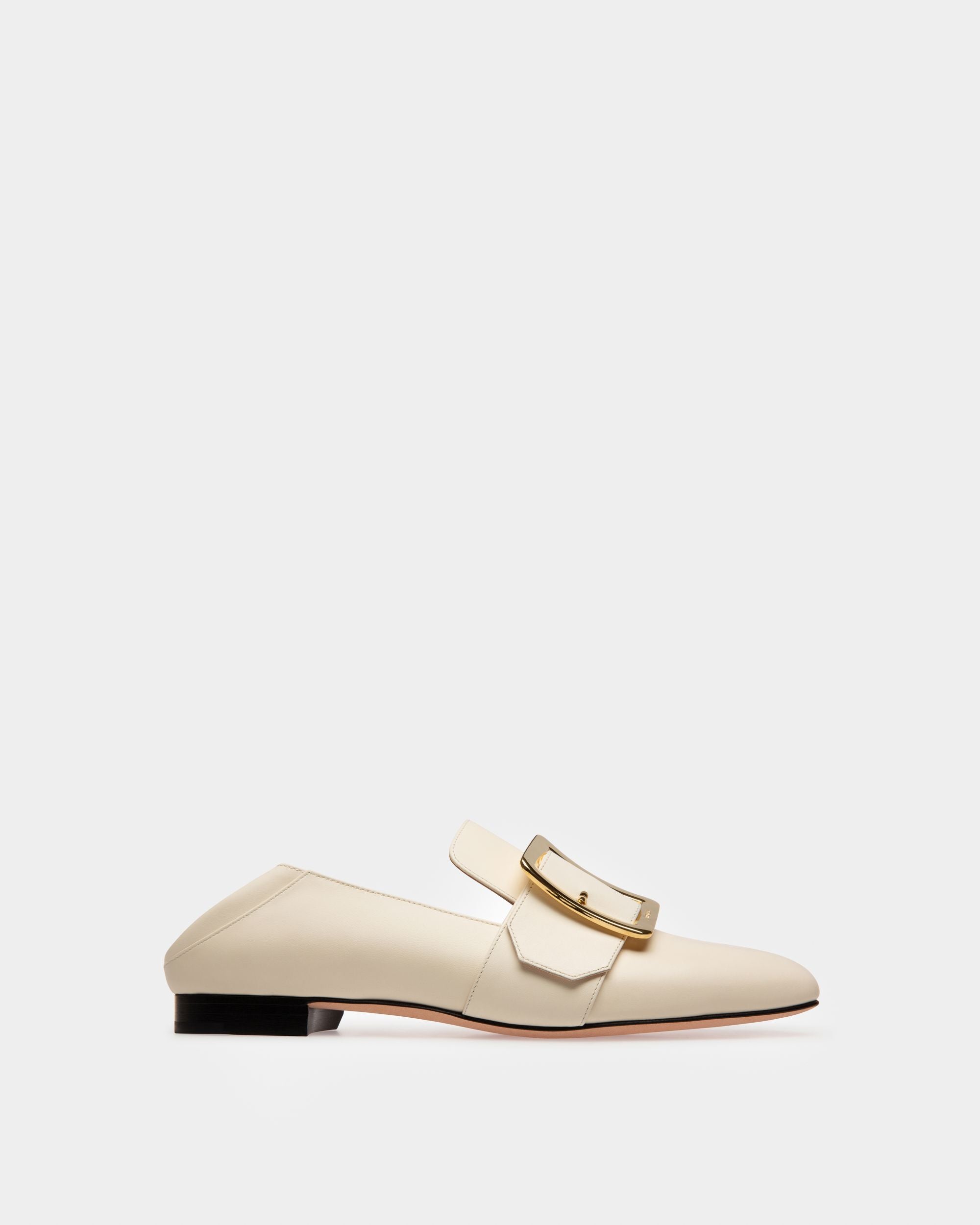 Janelle Slipper Aus Leder In Bone - Damen - Bally - 05