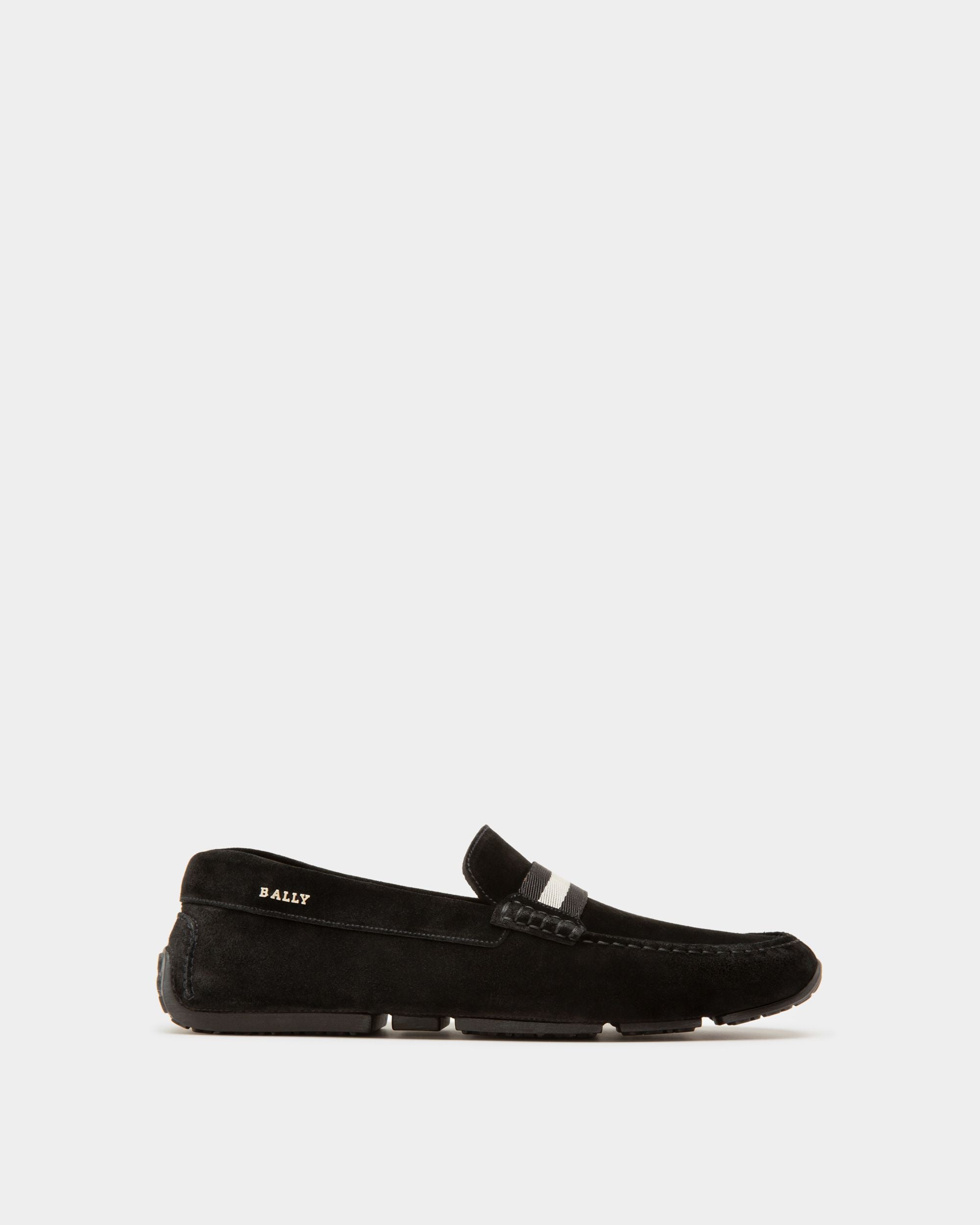 Pilot Driver-Schuh Aus Veloursleder In Schwarz - Herren - Bally - 01