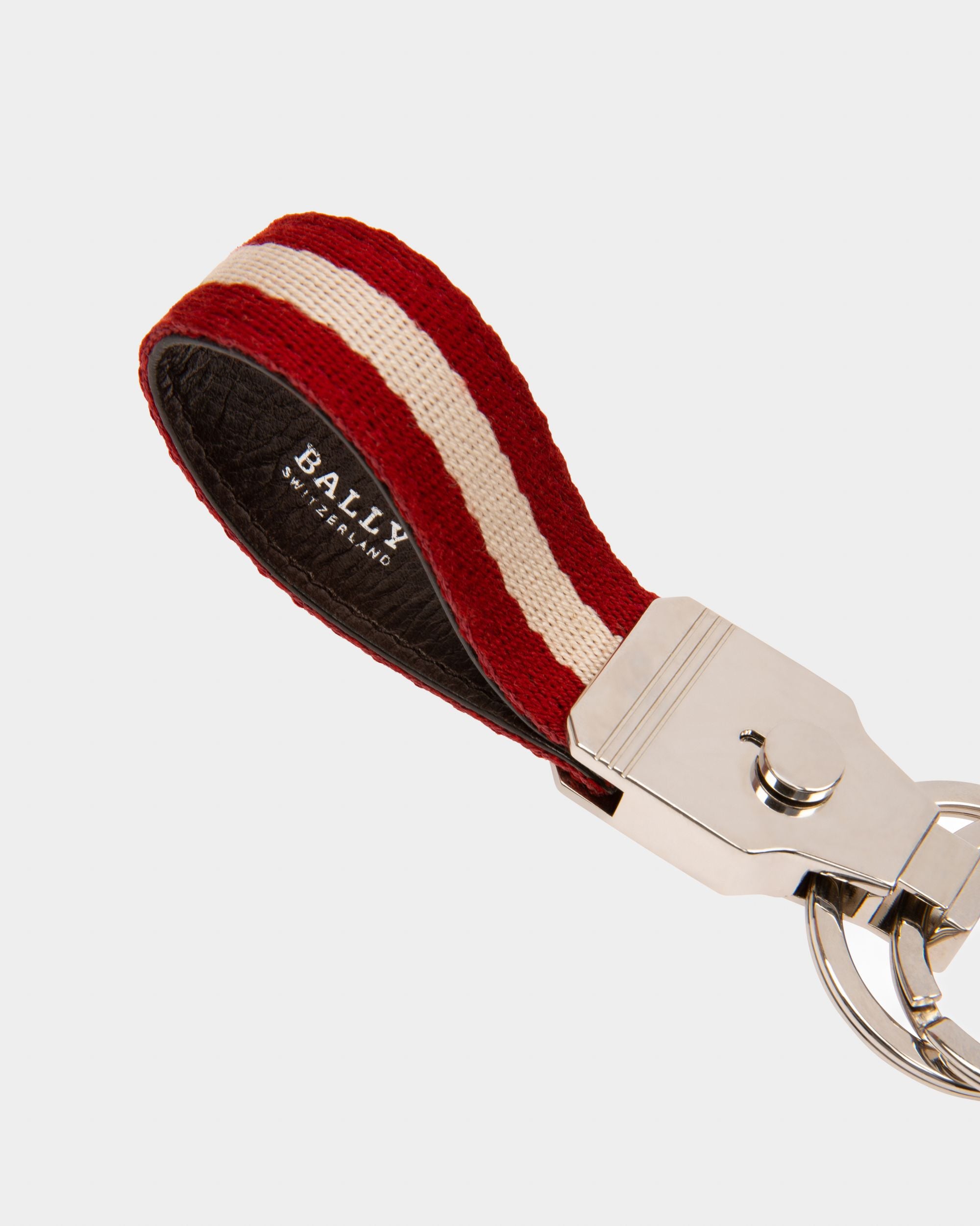 Liron Schlüsseletui Aus Baumwolle Und Metall In Metallic - Herren - Bally - 03