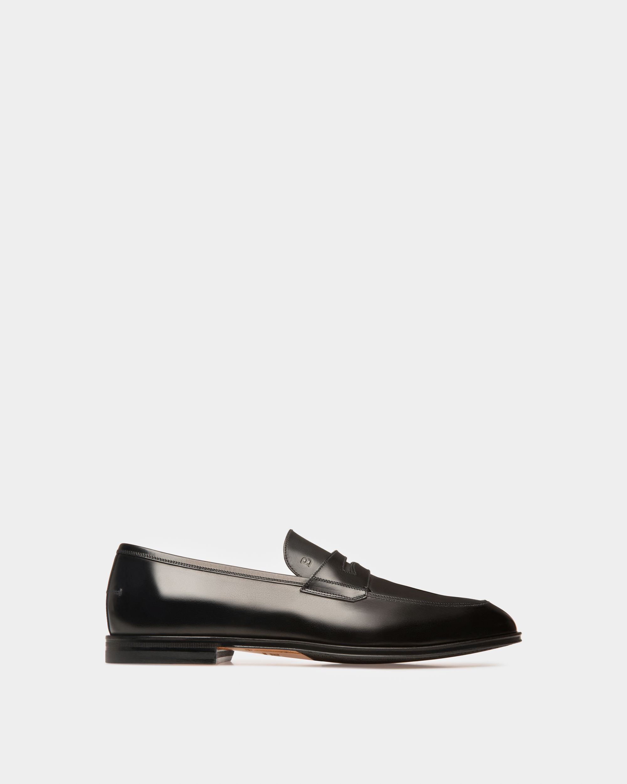 Webb Leather Loafers In Coffee - Men's - Bally - 01