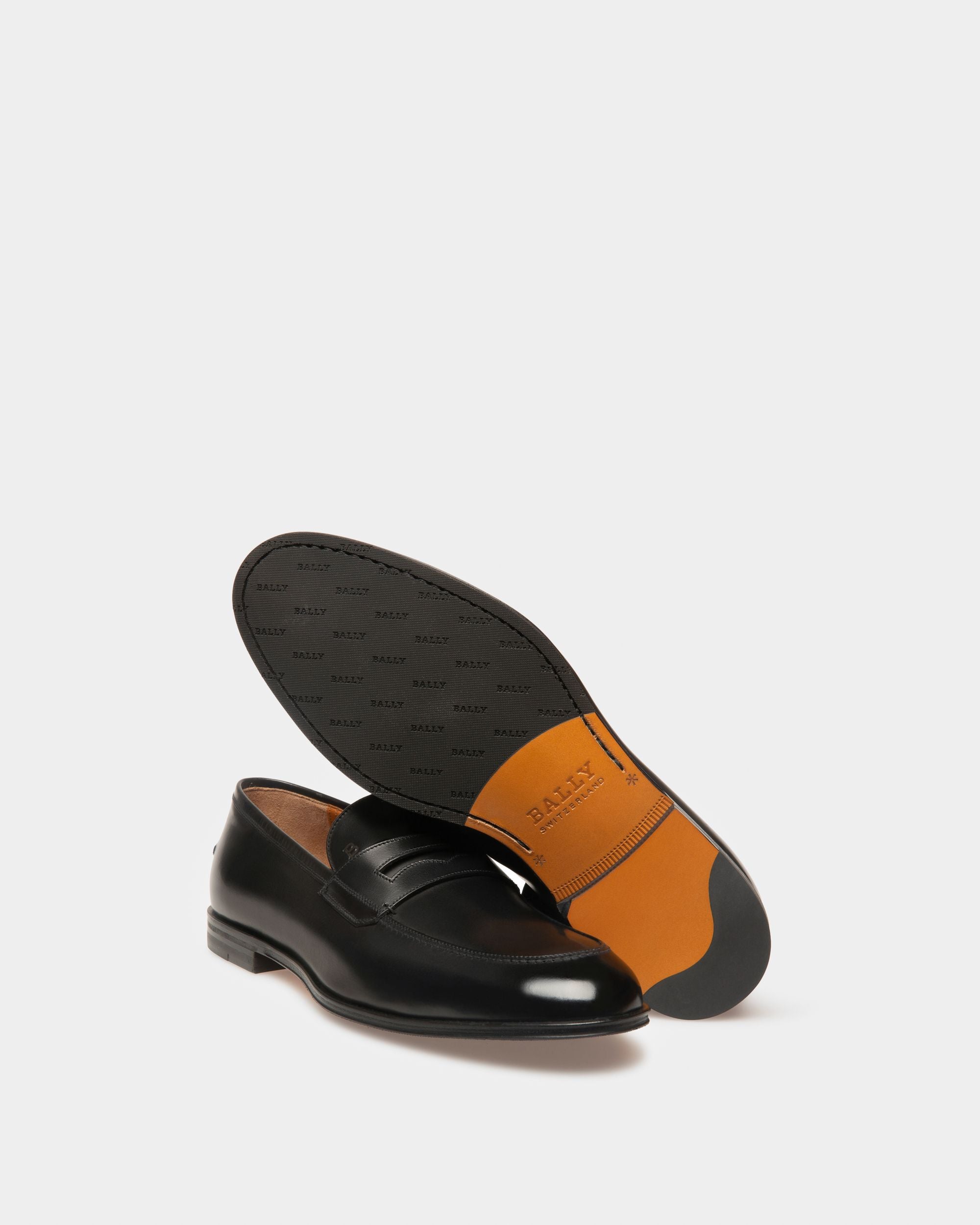 Webb Leather Loafers In Coffee - Men's - Bally - 05