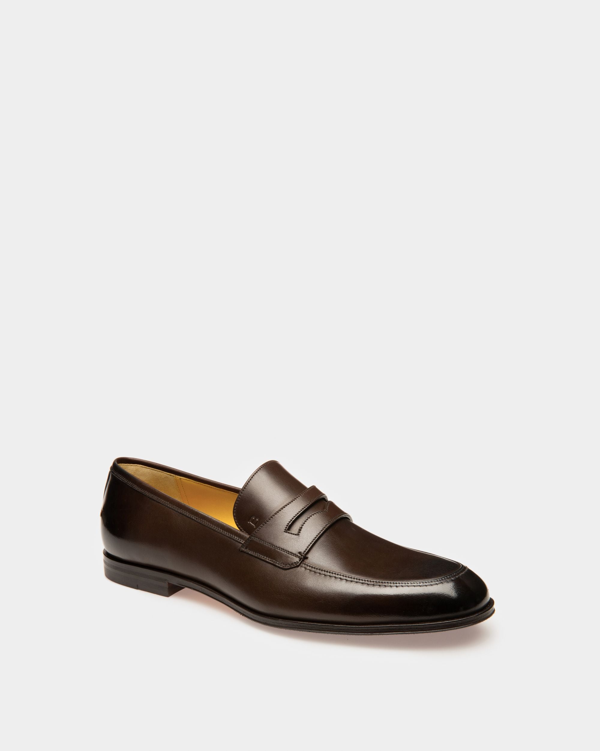 Webb Leder-Loafer In Kaffeebraun - Men's - Bally - 02