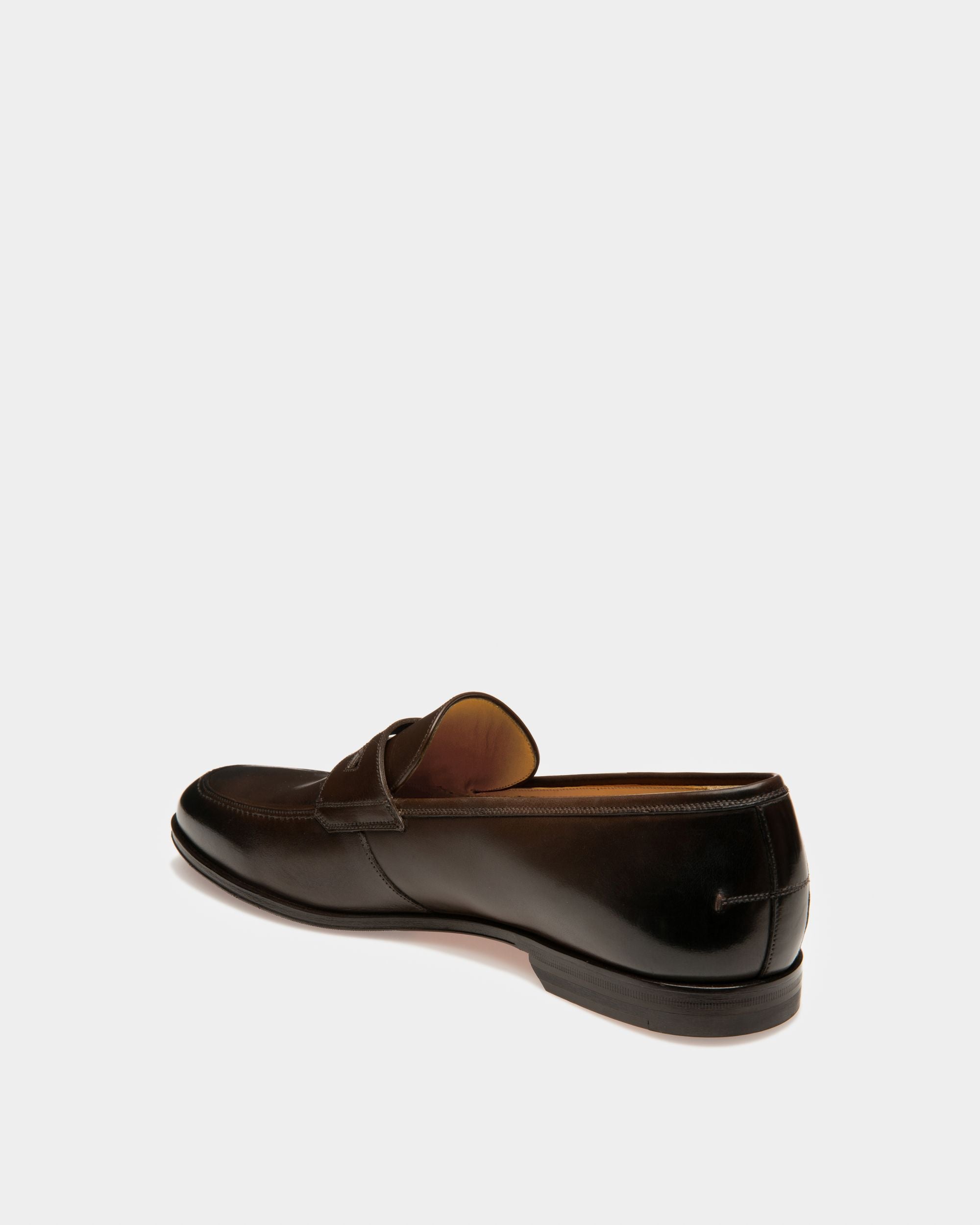Webb Leder-Loafer In Kaffeebraun - Men's - Bally - 03