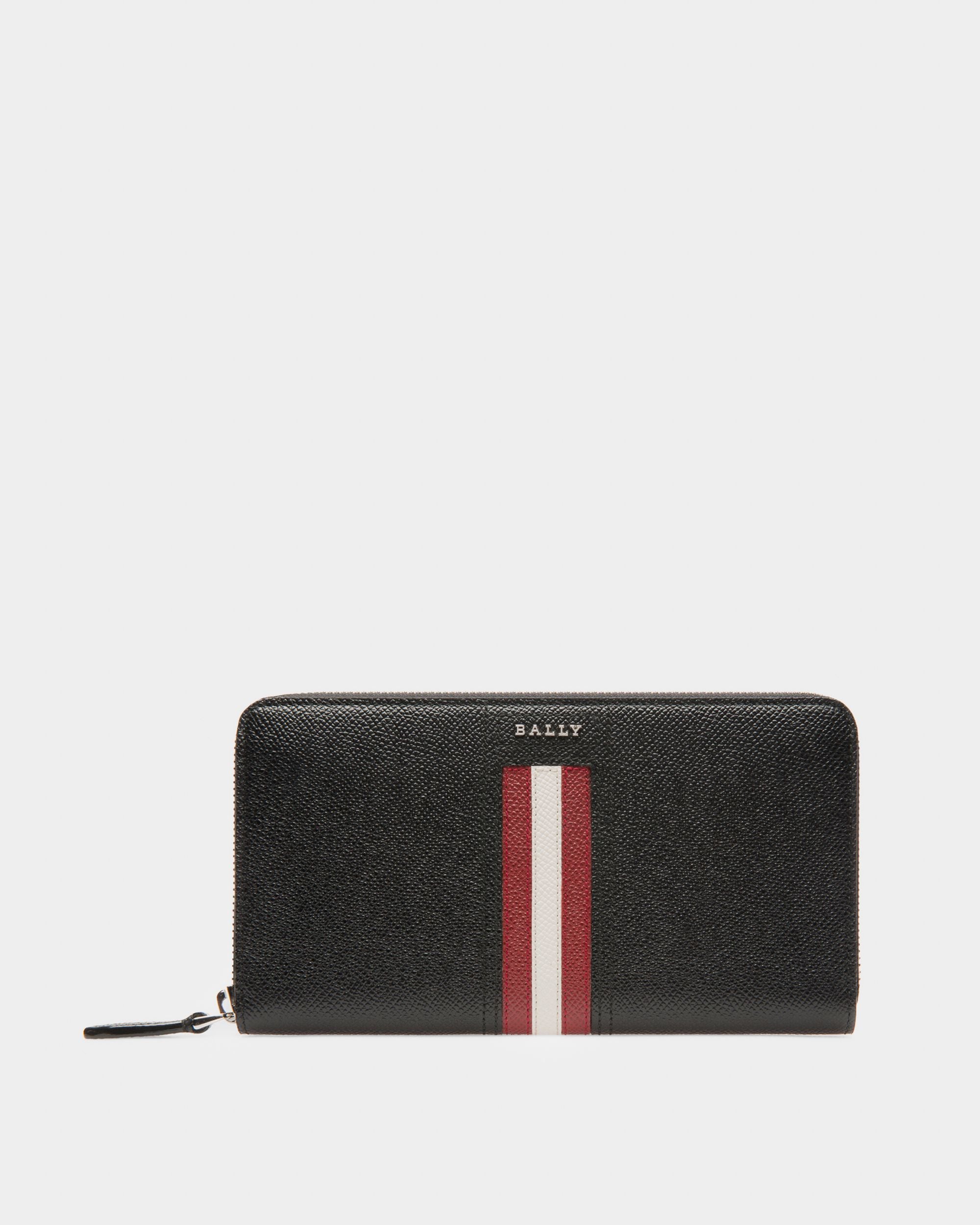 Telen Leather Travel Wallet In Black - Men's - Bally - 01