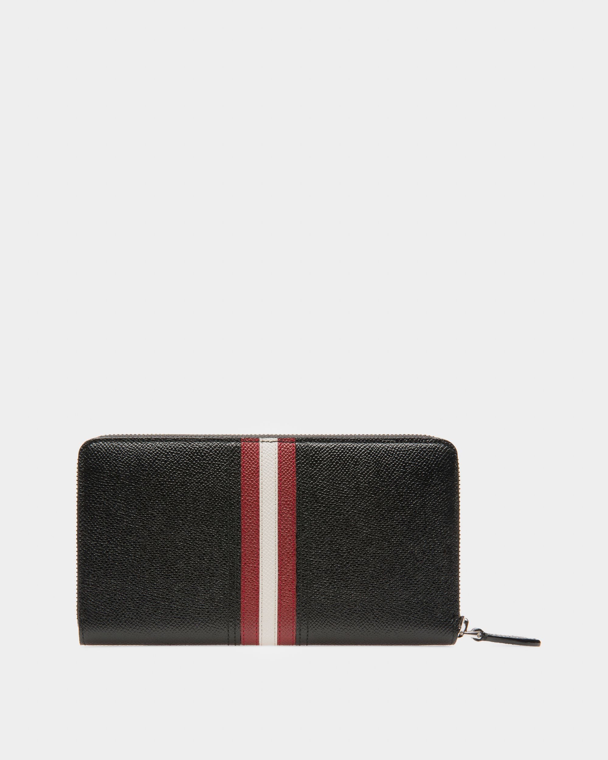 Telen Leather Travel Wallet In Black - Men's - Bally - 02