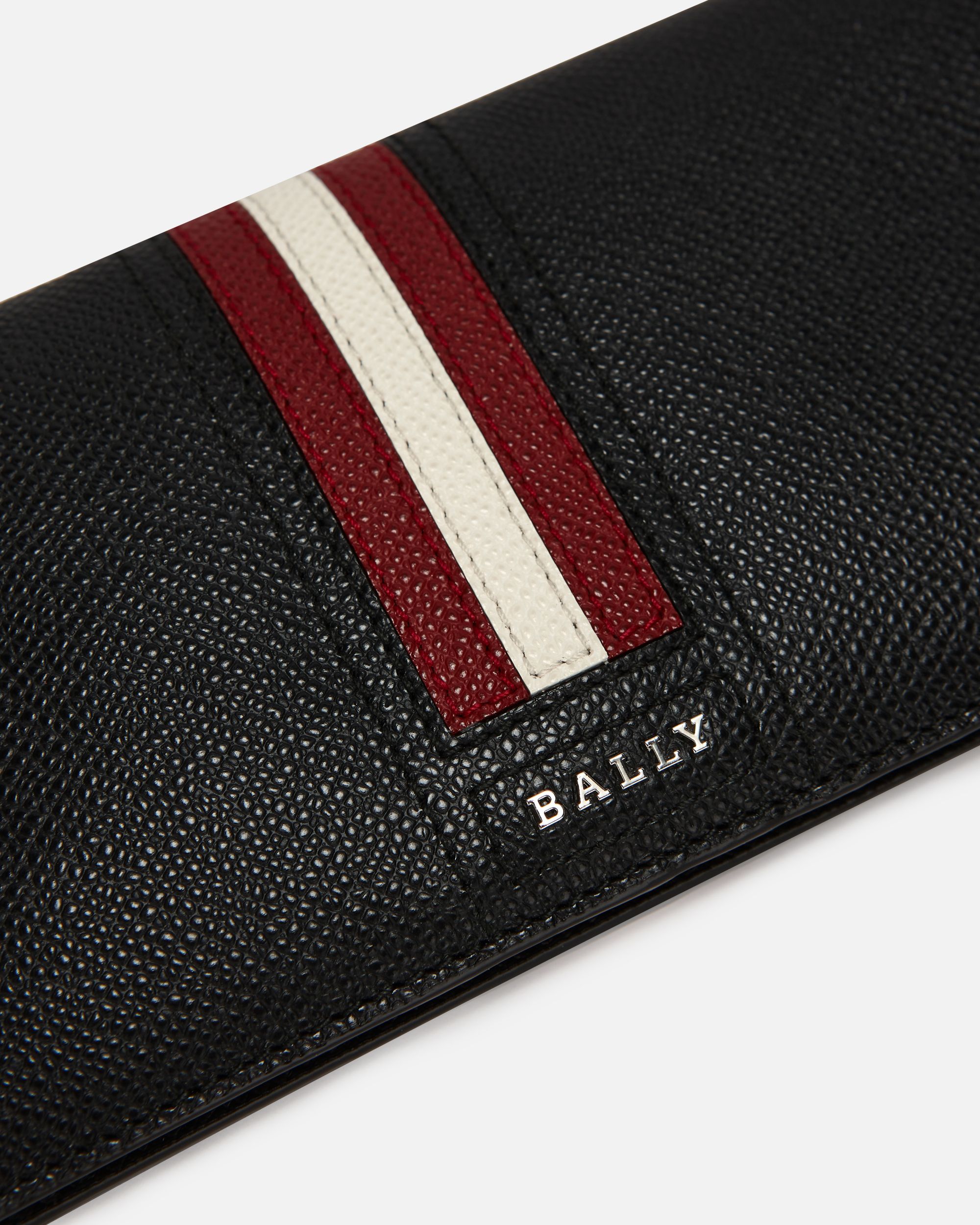 Taliro | Geldbörse für Herren im Kontinentalformat | Schwarzes Leder | Bally | Still Life Detail