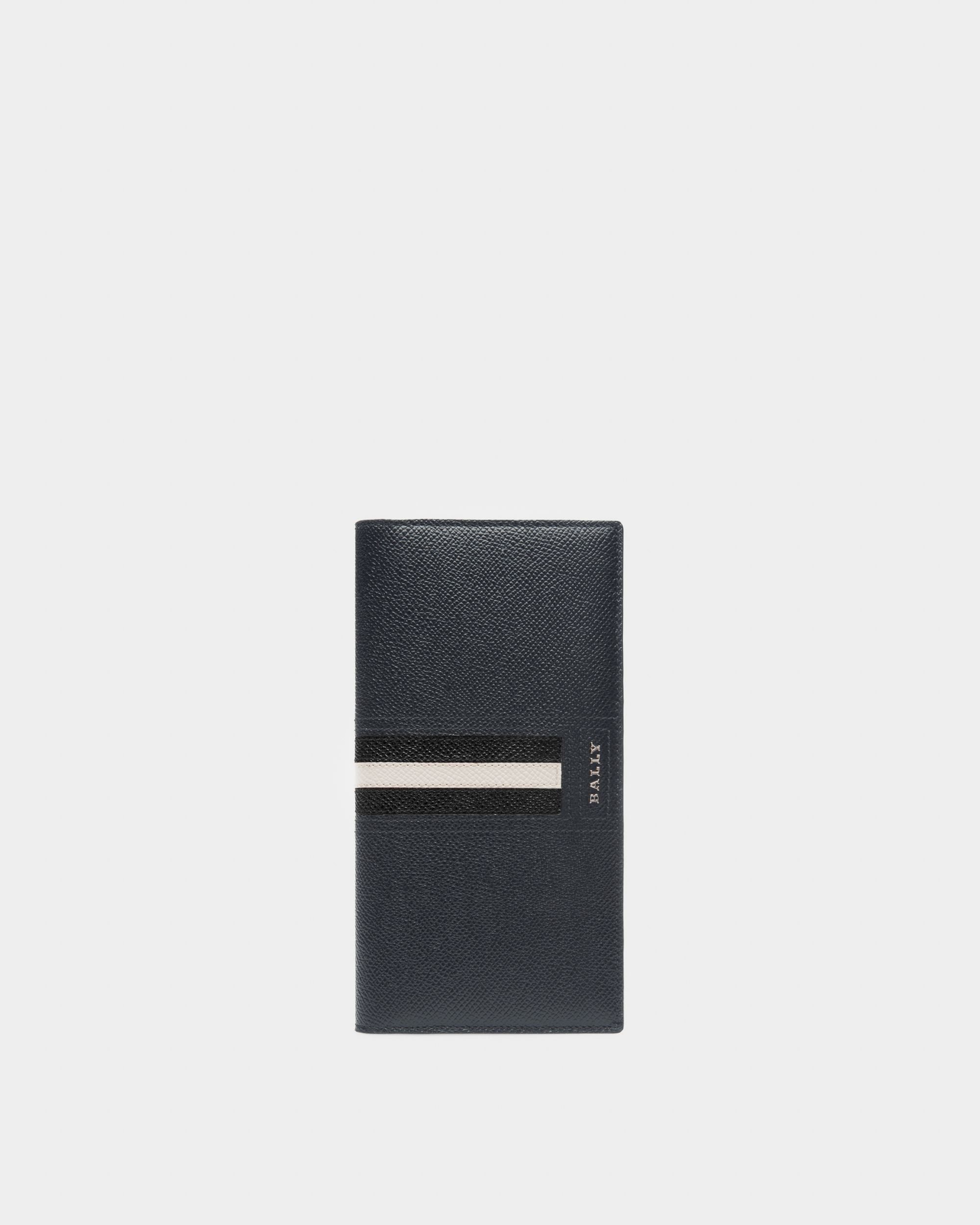 Taliro Portafoglio Continental In Pelle Navy - Uomo - Bally - 01