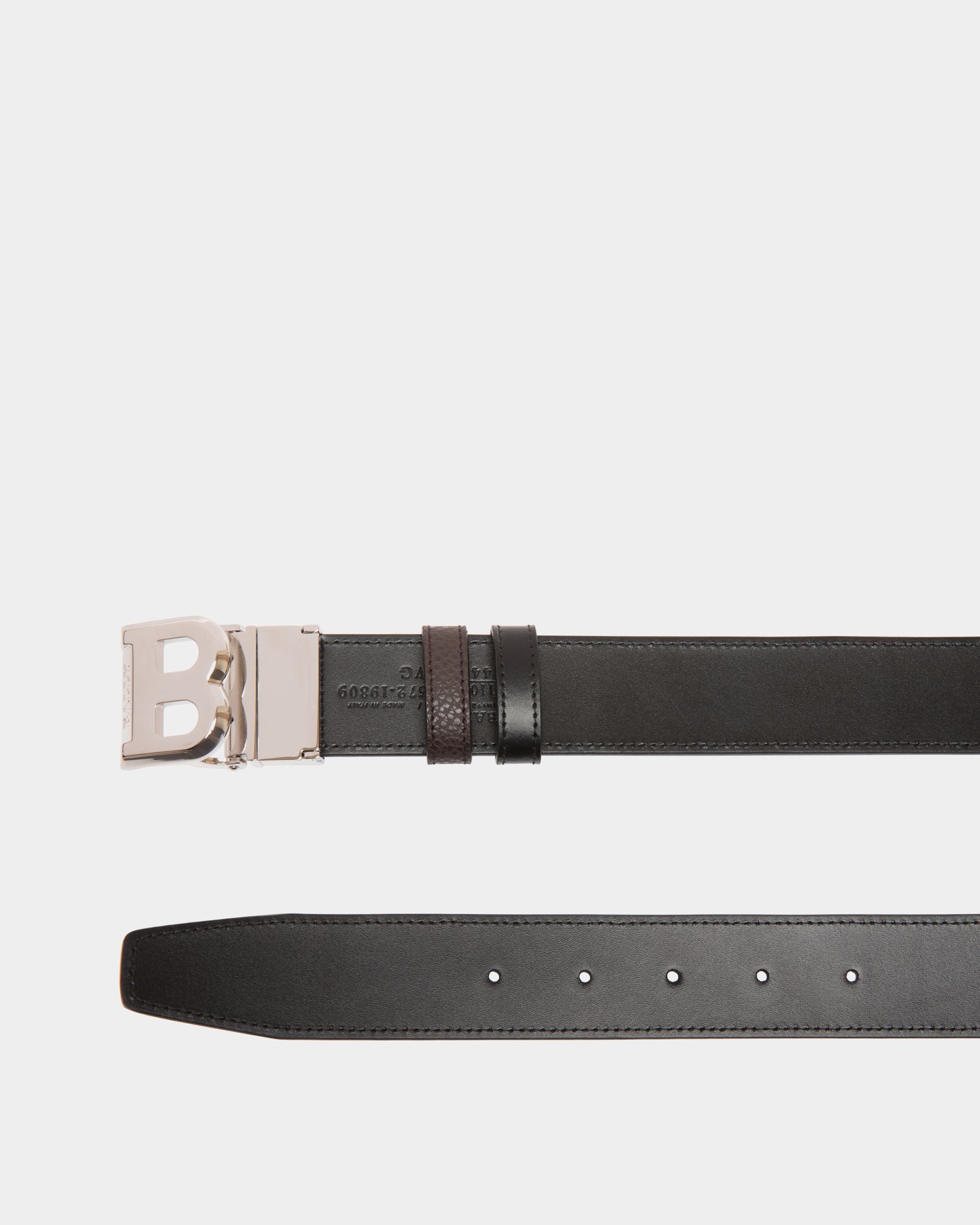 Adjustable-Reversible Belt In Brown Leather - Homme - Bally - 02