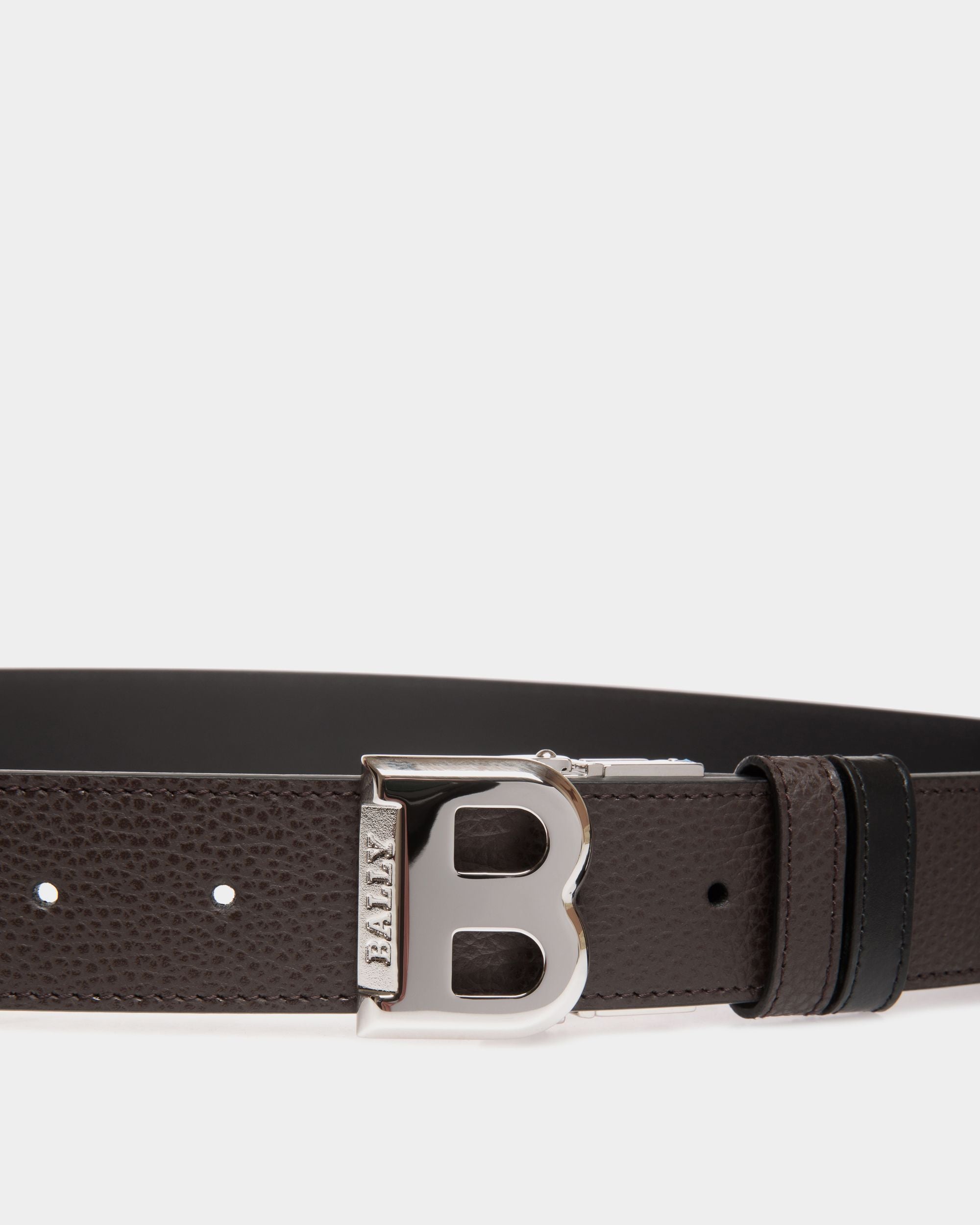 Adjustable-Reversible Belt In Brown Leather - Homme - Bally - 03