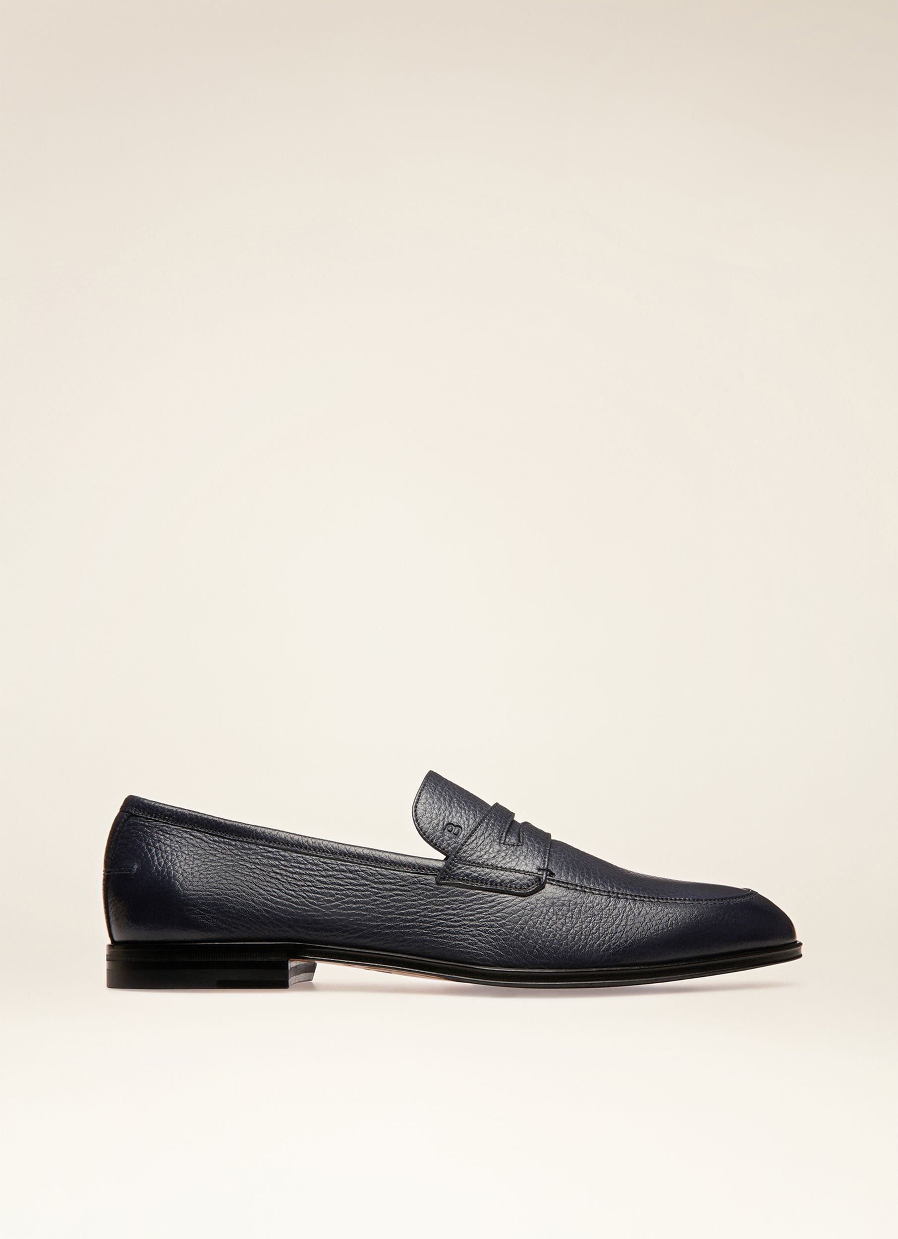 Webb Loafer Aus Marineblauem Leder - Herren - Bally - 01