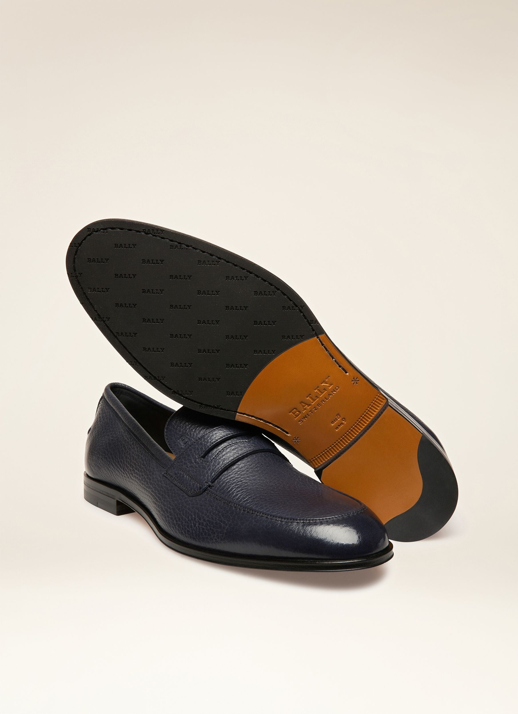 Webb Loafer Aus Marineblauem Leder - Herren - Bally - 07