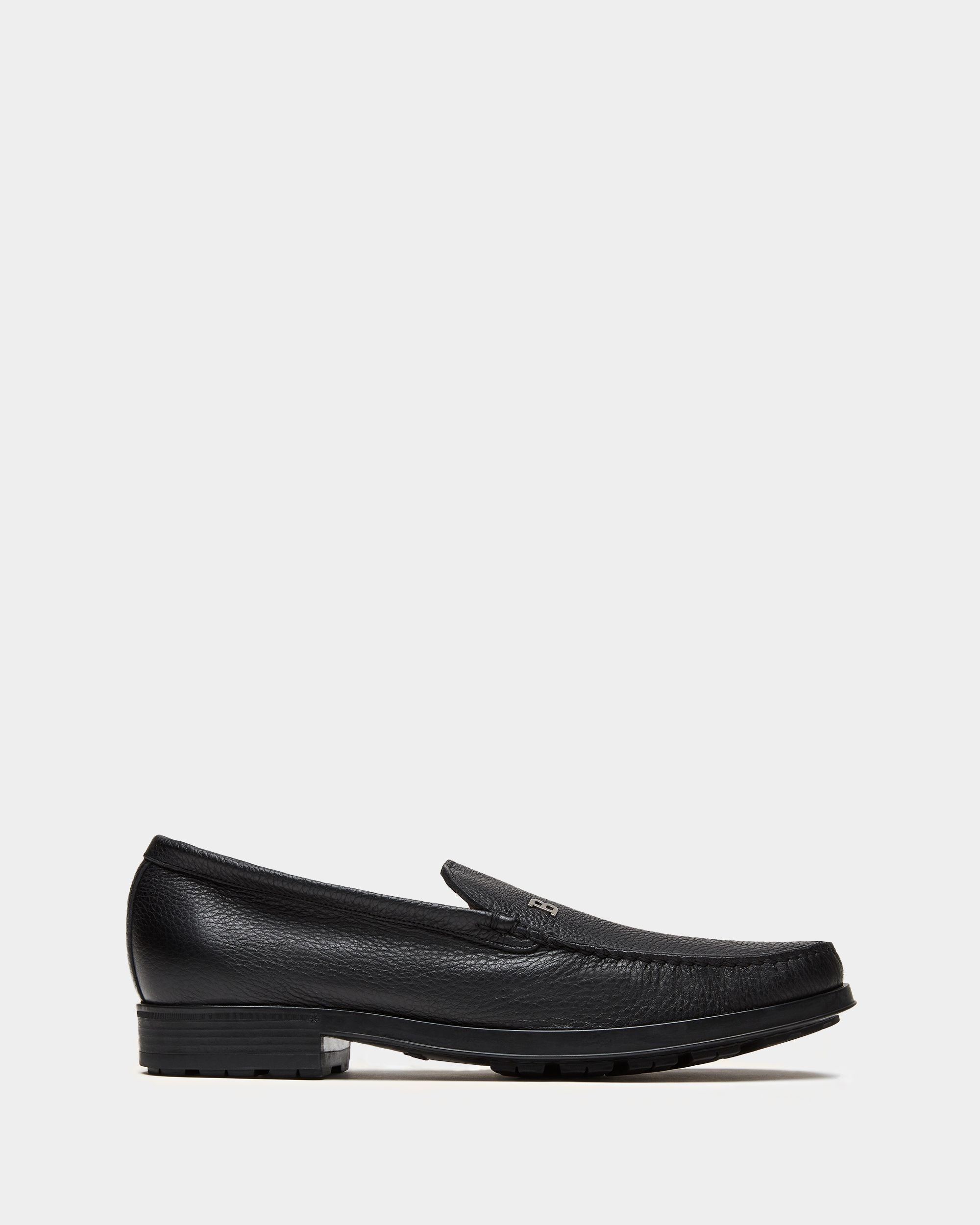 Mocassino In Pelle Granata Nera - Uomo - Bally - 01