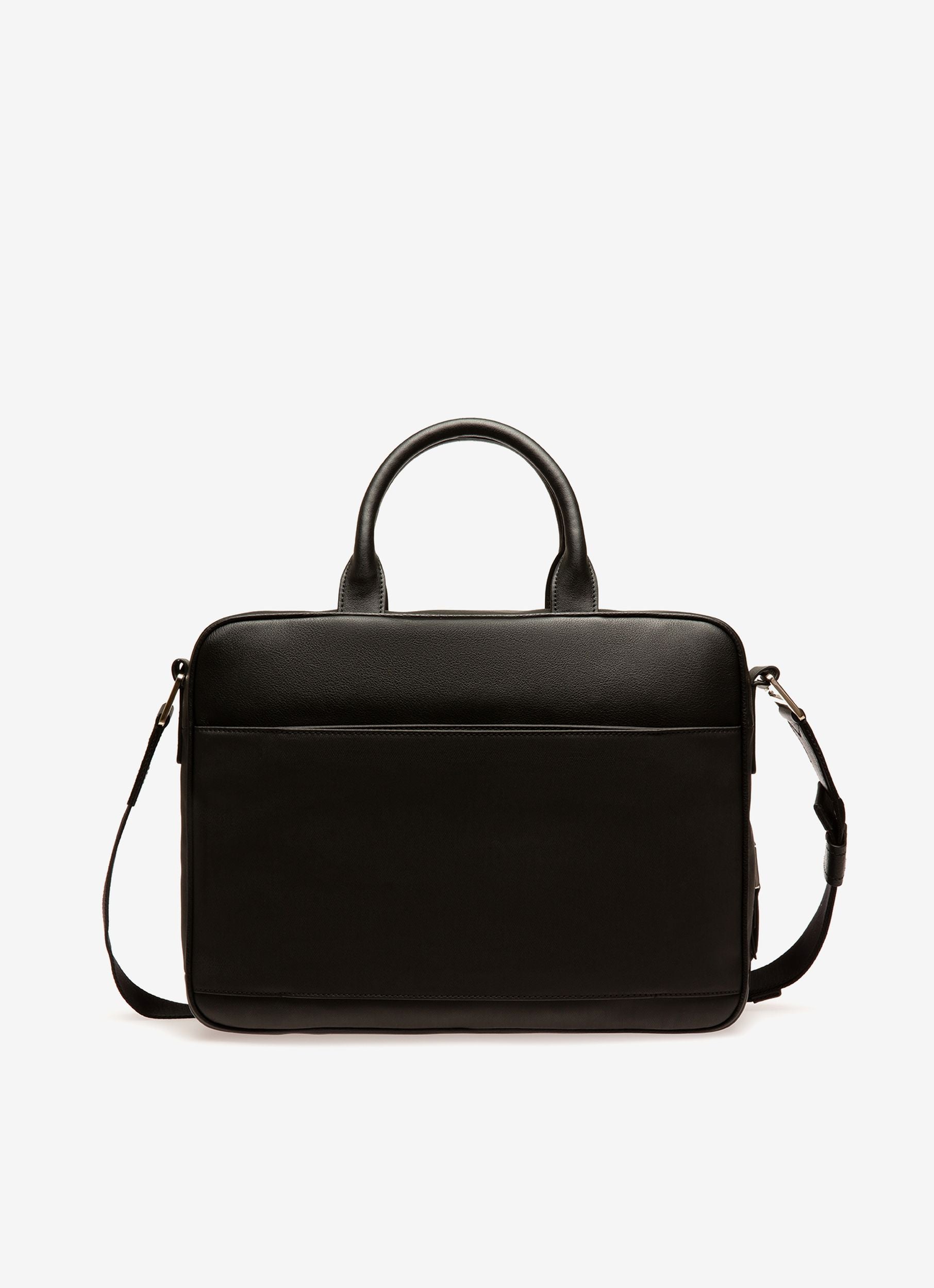 Vaud Sac Professionnel En Toile Enduite Et Cuir Noirs - Homme - Bally - 03