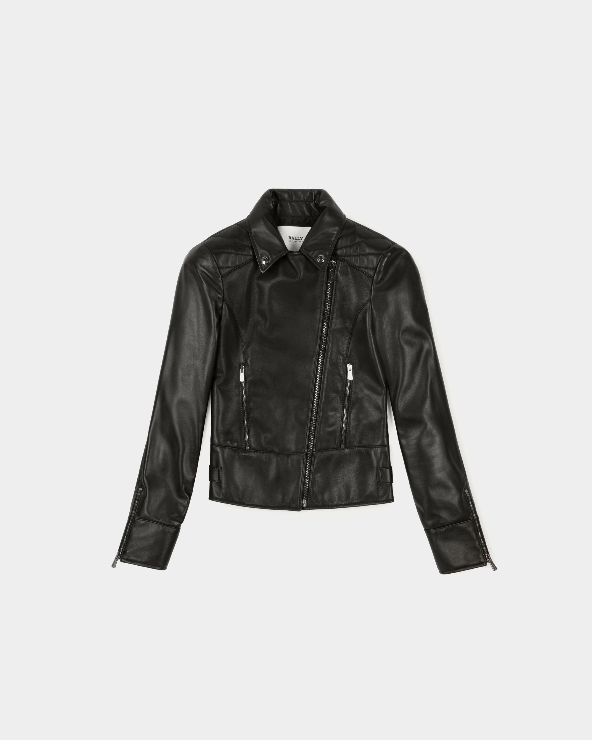 Blouson De Motard En Cuir - Femme - Bally - 01