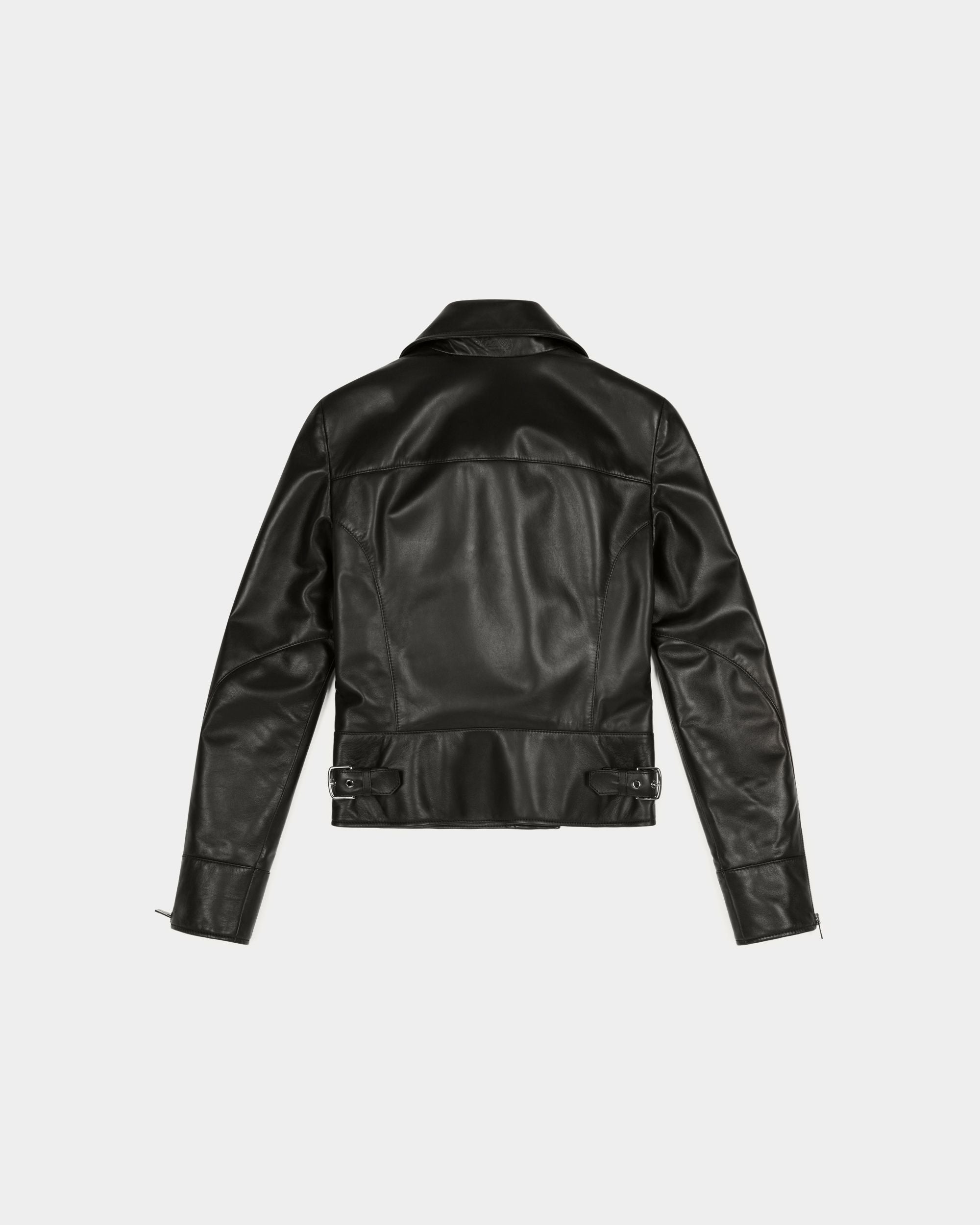 Blouson De Motard En Cuir - Femme - Bally - 05