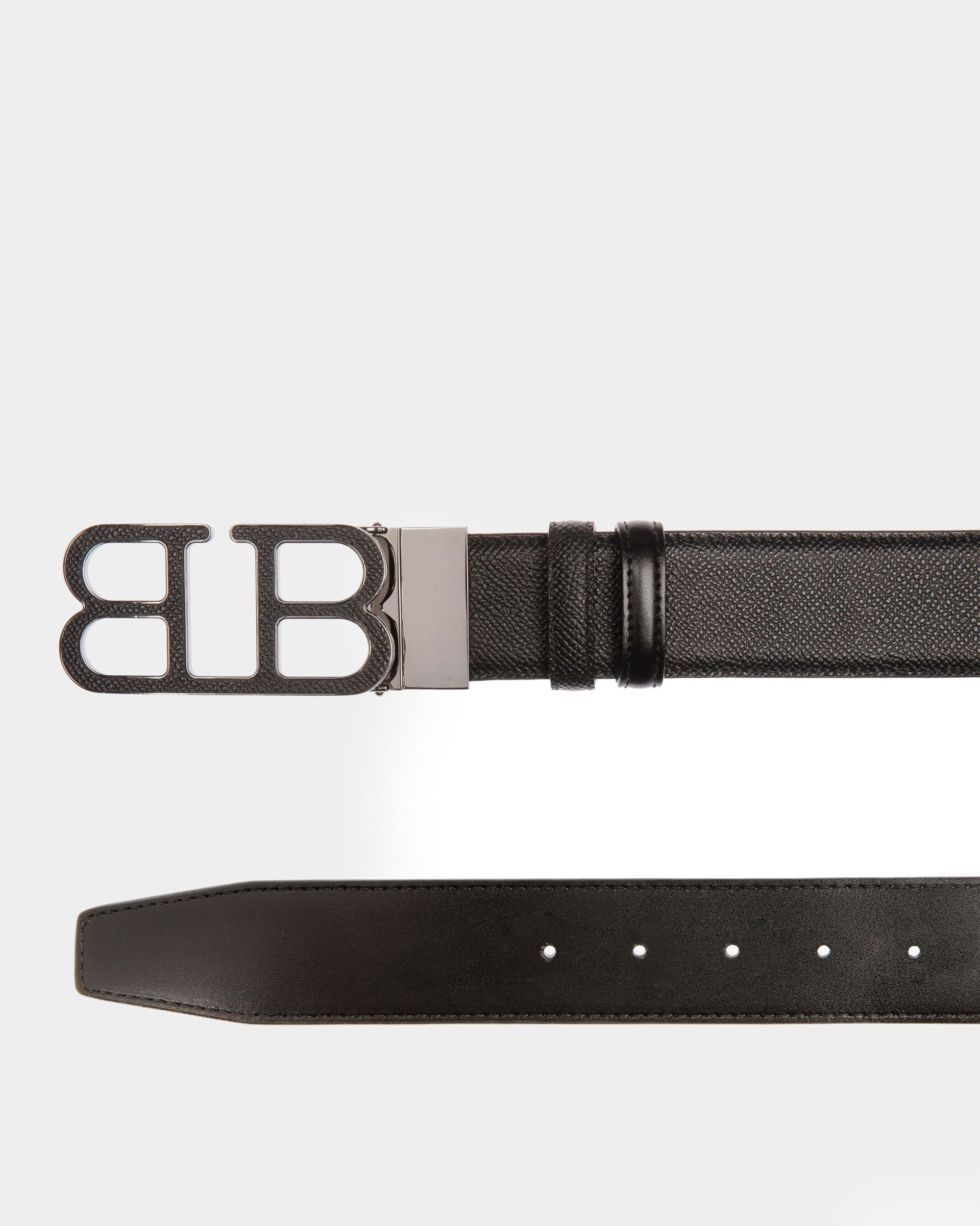 Britt Ceinture 40 Mm En Cuir Noir - Homme - Bally - 03
