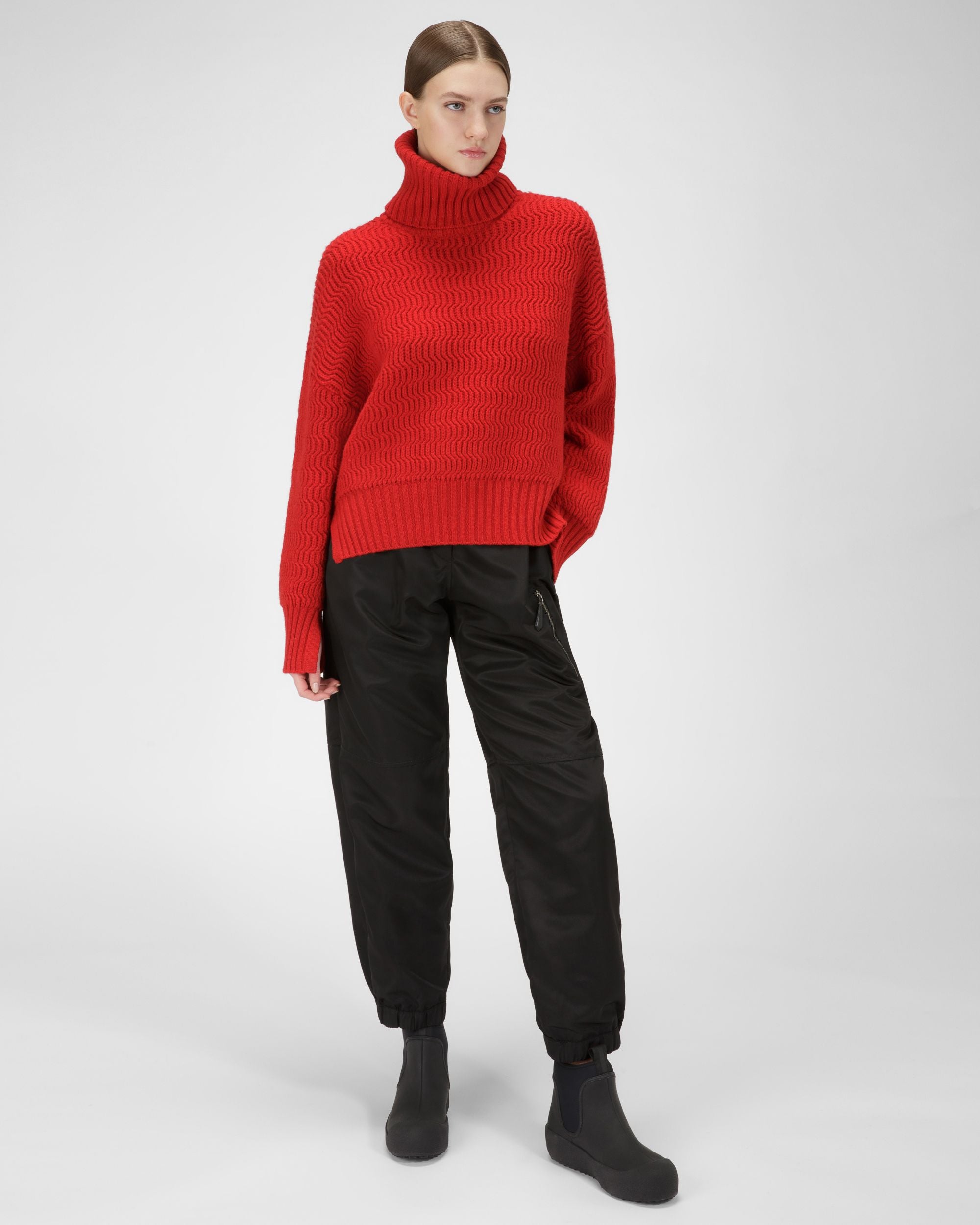 Gadey Stivale In Pelle E Gomma Nera - Donna - Bally - 06
