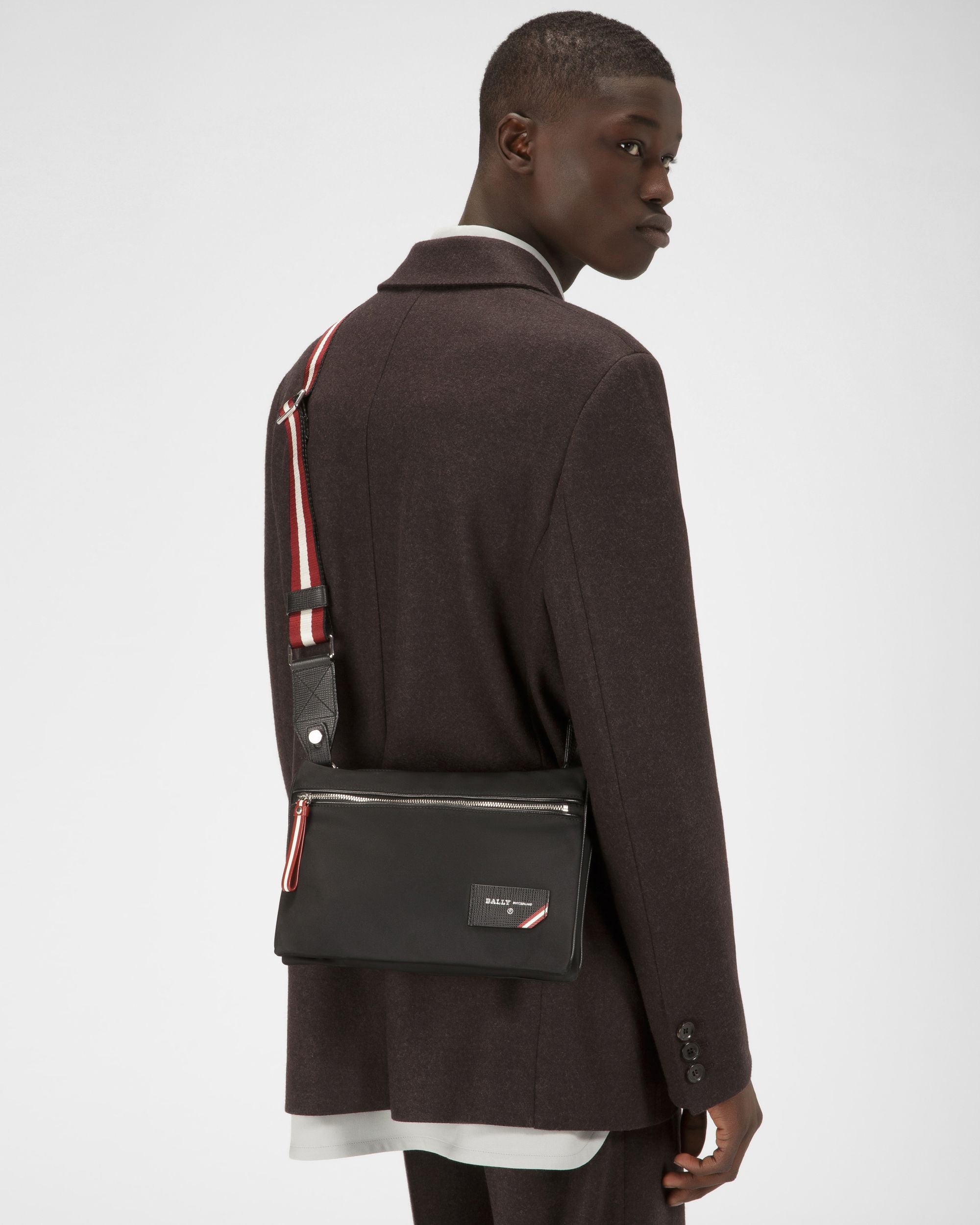 Fharvey Sac Bandoulière En Nylon Noir - Homme - Bally - 01