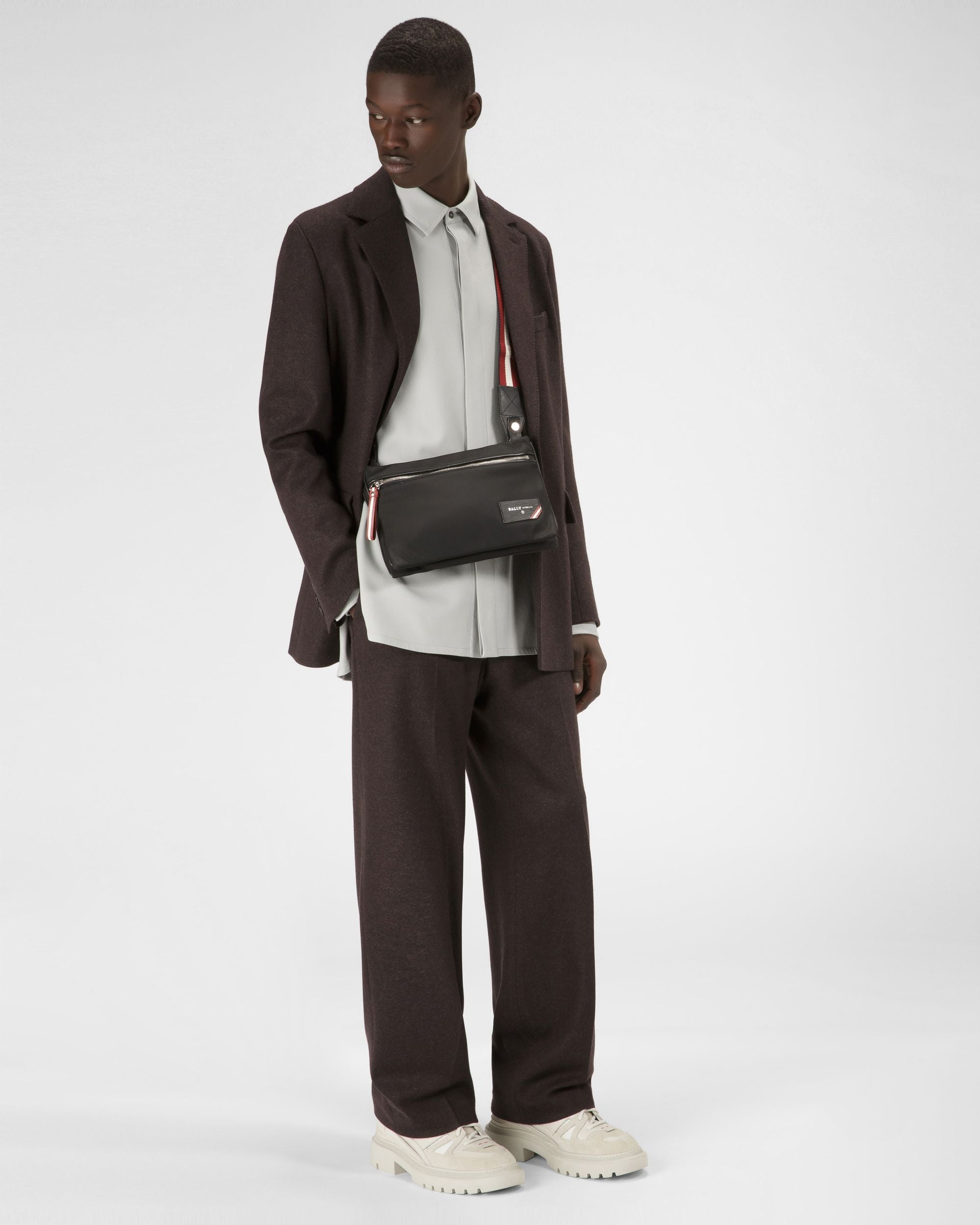 Fharvey Sac Bandoulière En Nylon Noir - Homme - Bally - 02