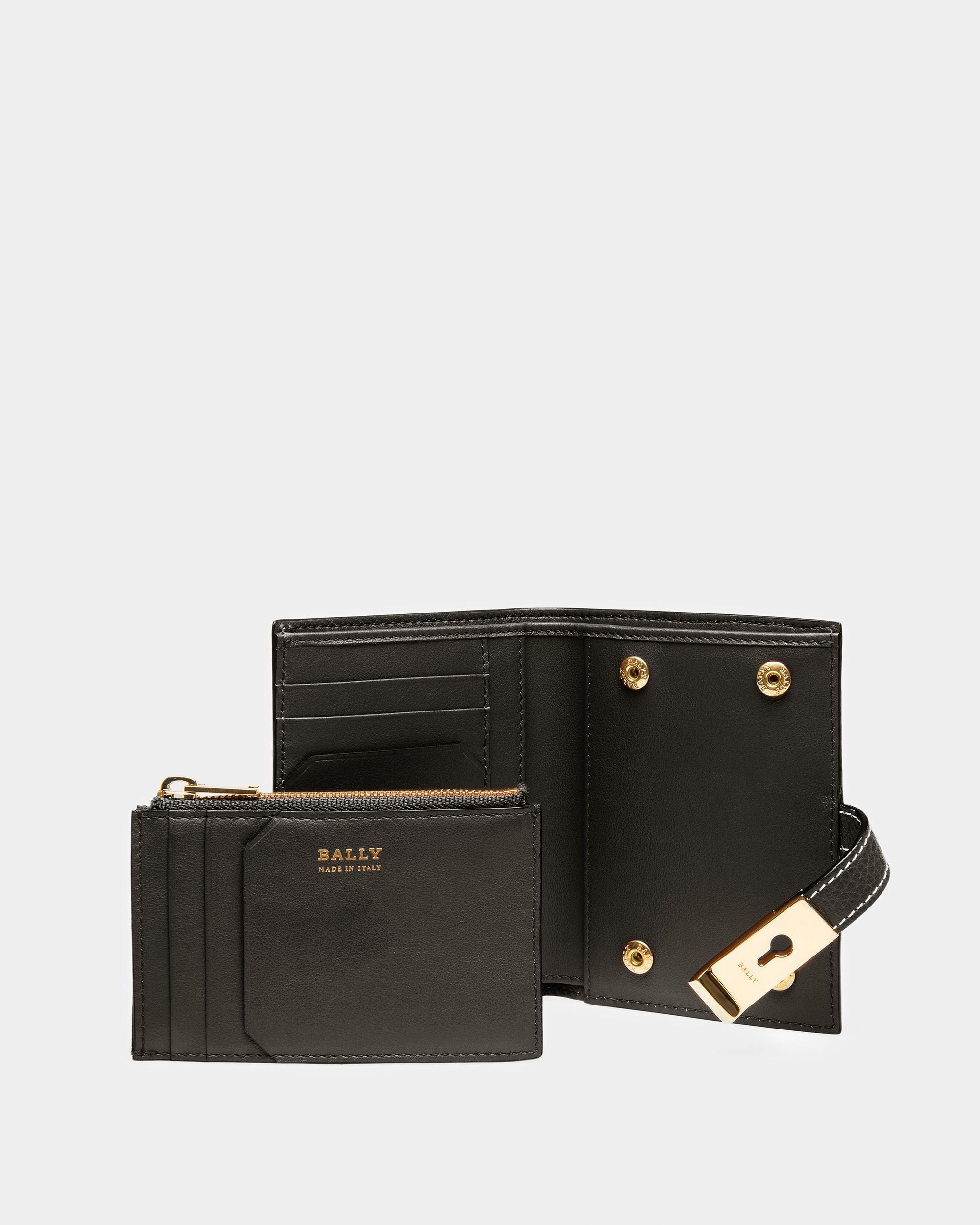 Assen Porte-Cartes En Cuir Noir - Femme - Bally - 05