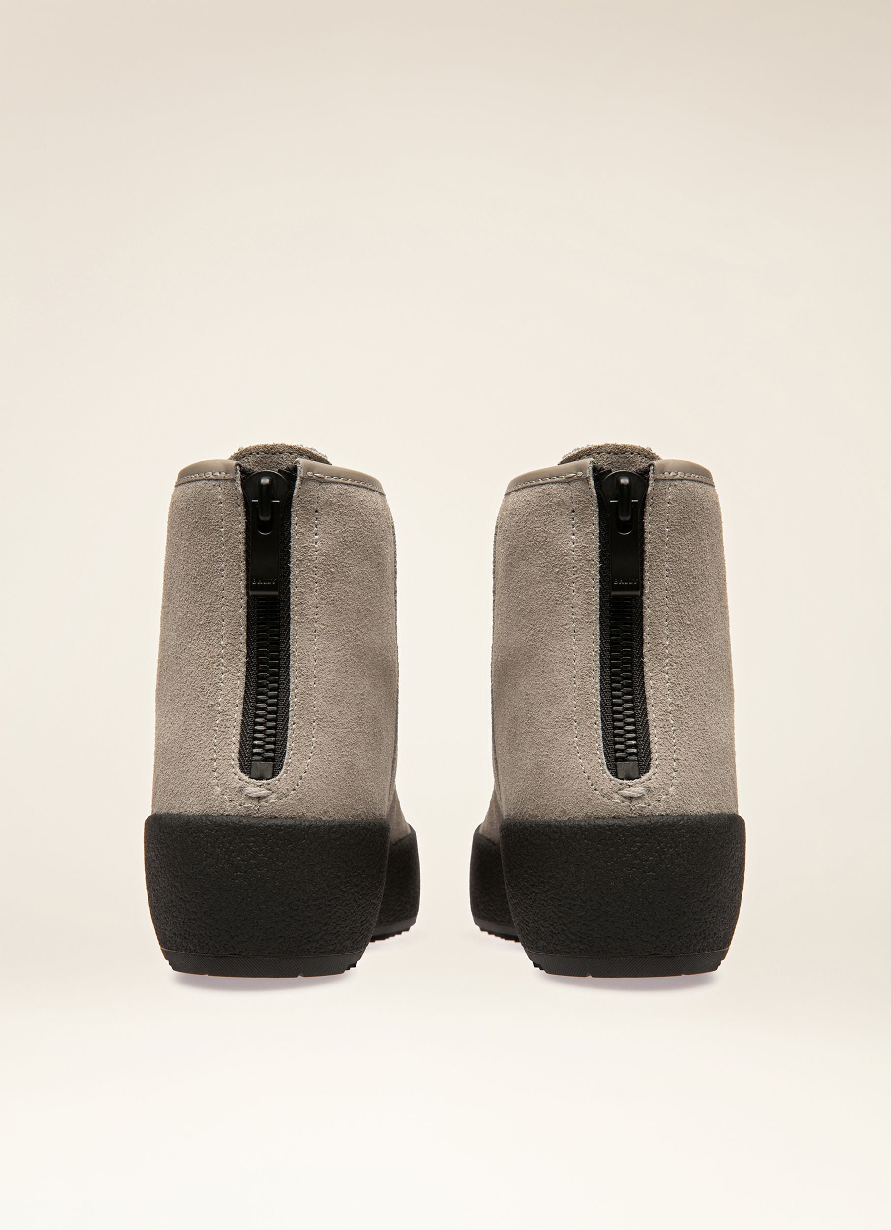 Botte Curling En Daim Gris - Femme - Bally - 03