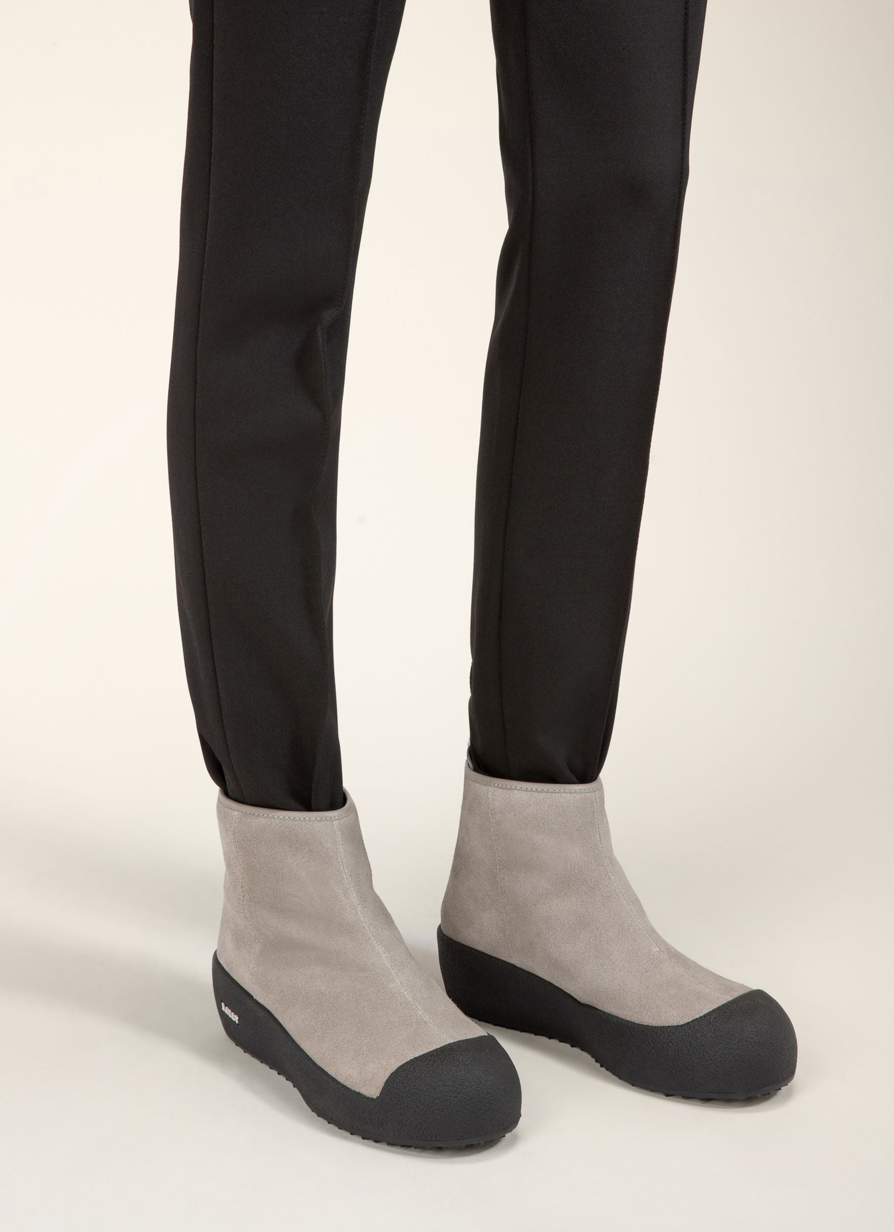 Botte Curling En Daim Gris - Femme - Bally - 06