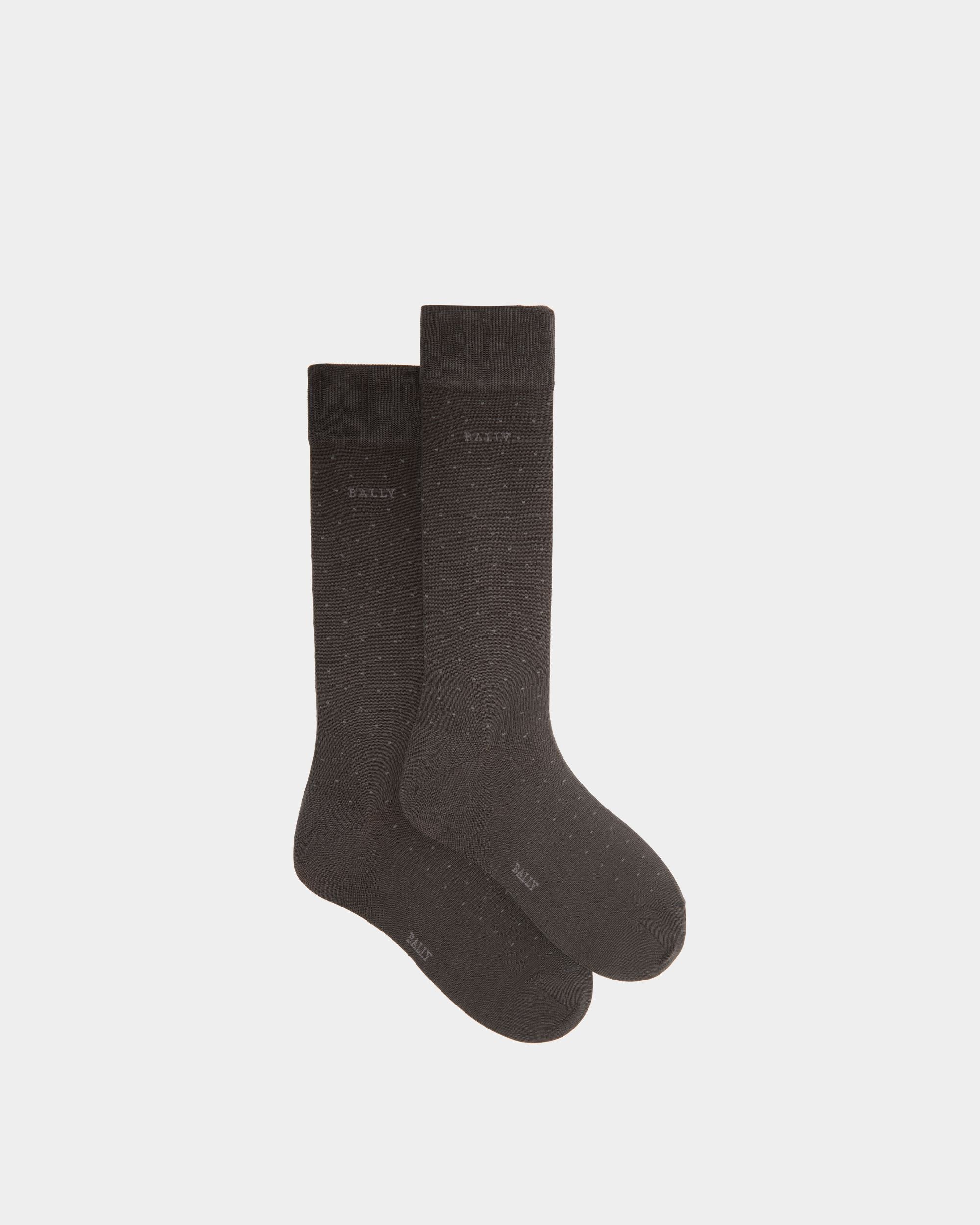 Socken Mit Polka Dots Aus Baumwollmischung In Grau - Herren - Bally - 01