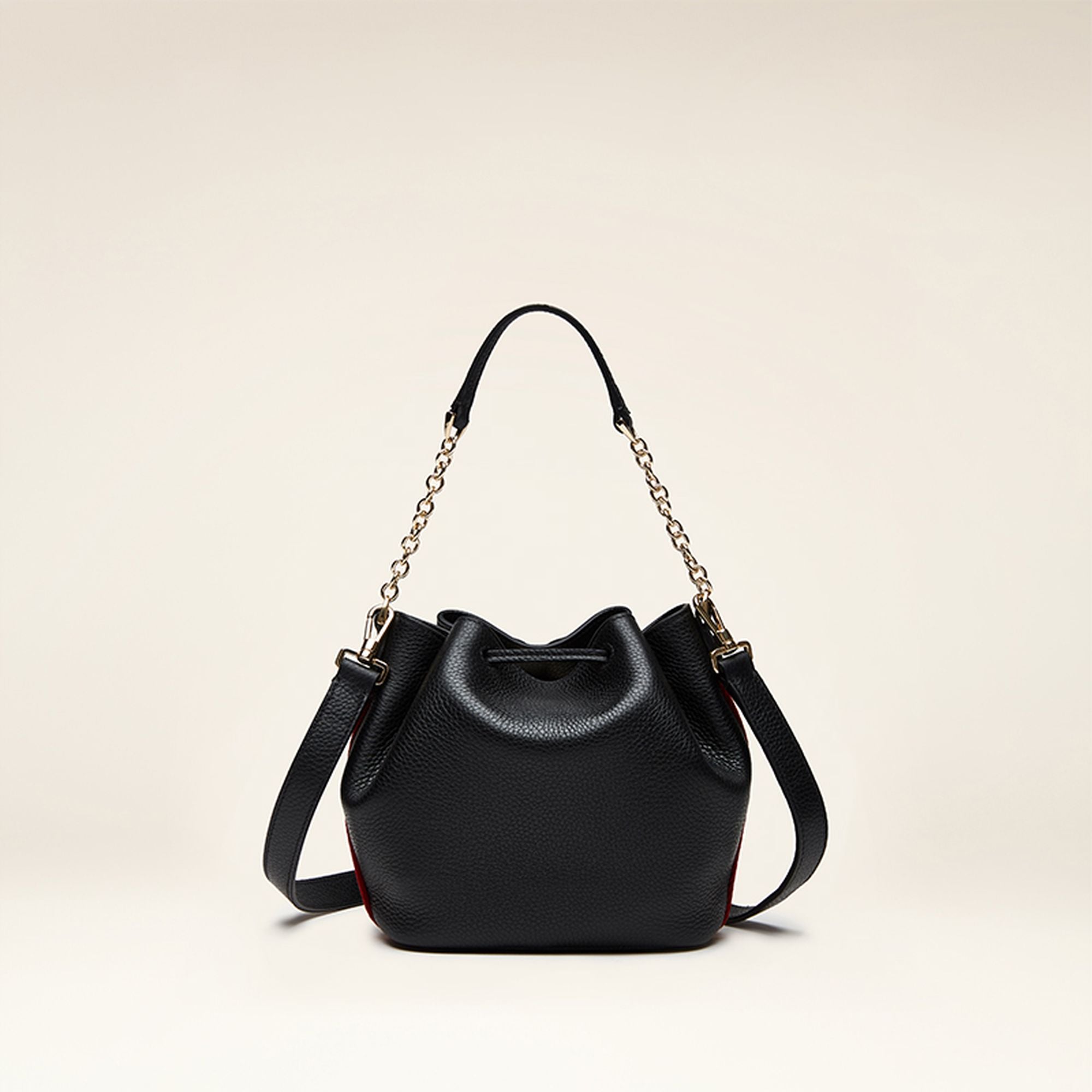 Women's Black Bucket Bag Shoulder Bag - Femme - Bally - 02