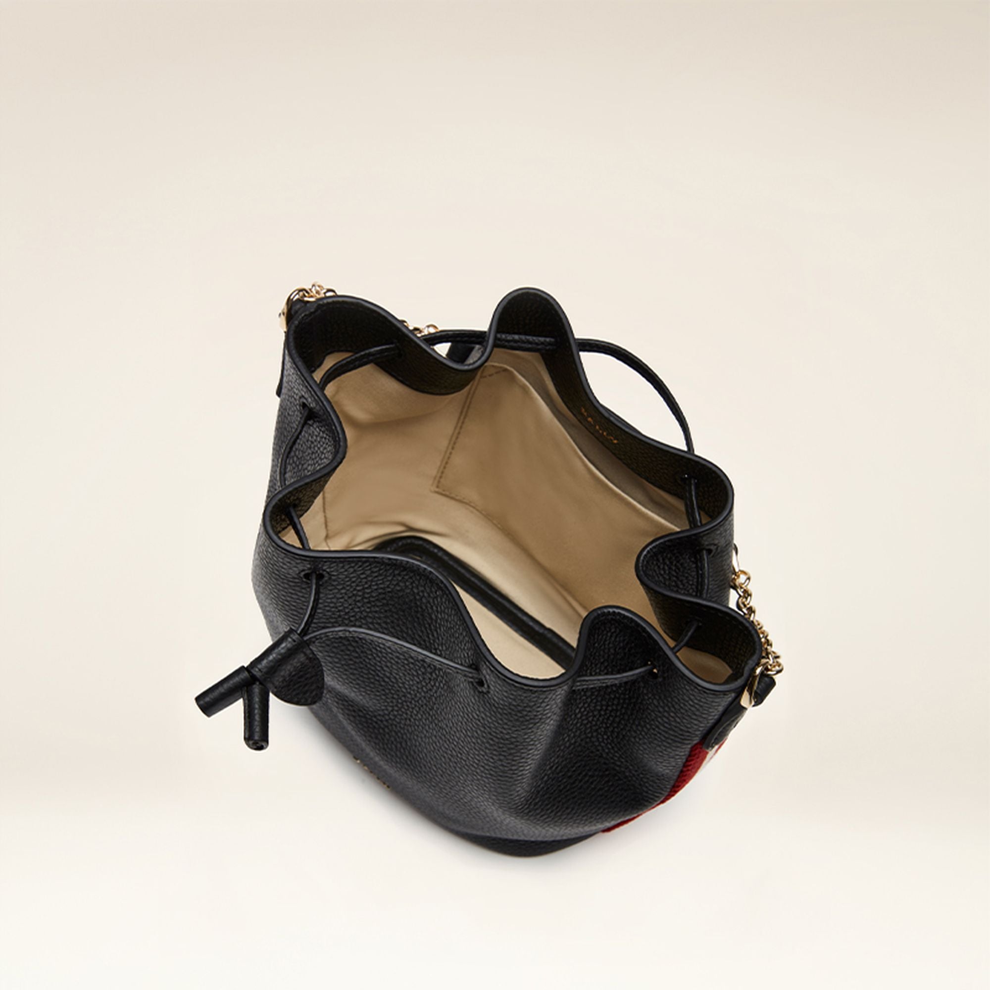 Women's Black Bucket Bag Shoulder Bag - Femme - Bally - 03