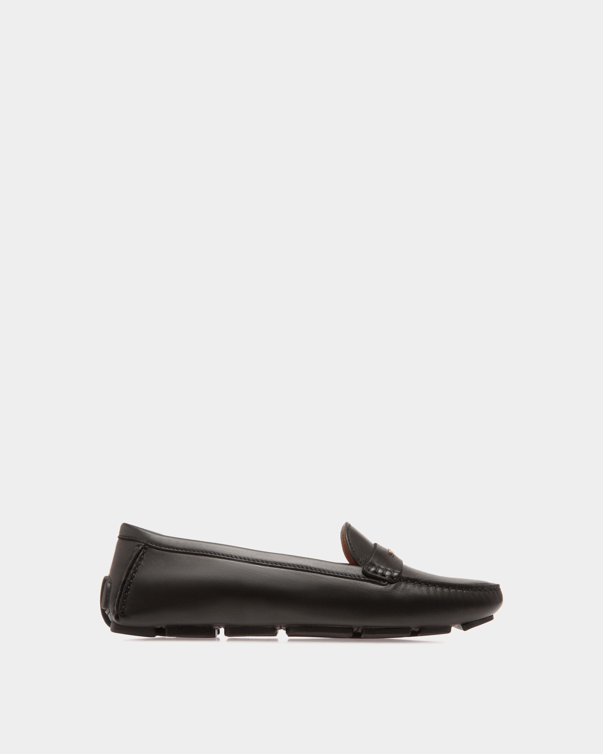Chaussure Driver En Cuir Noir - Femme - Bally - 01