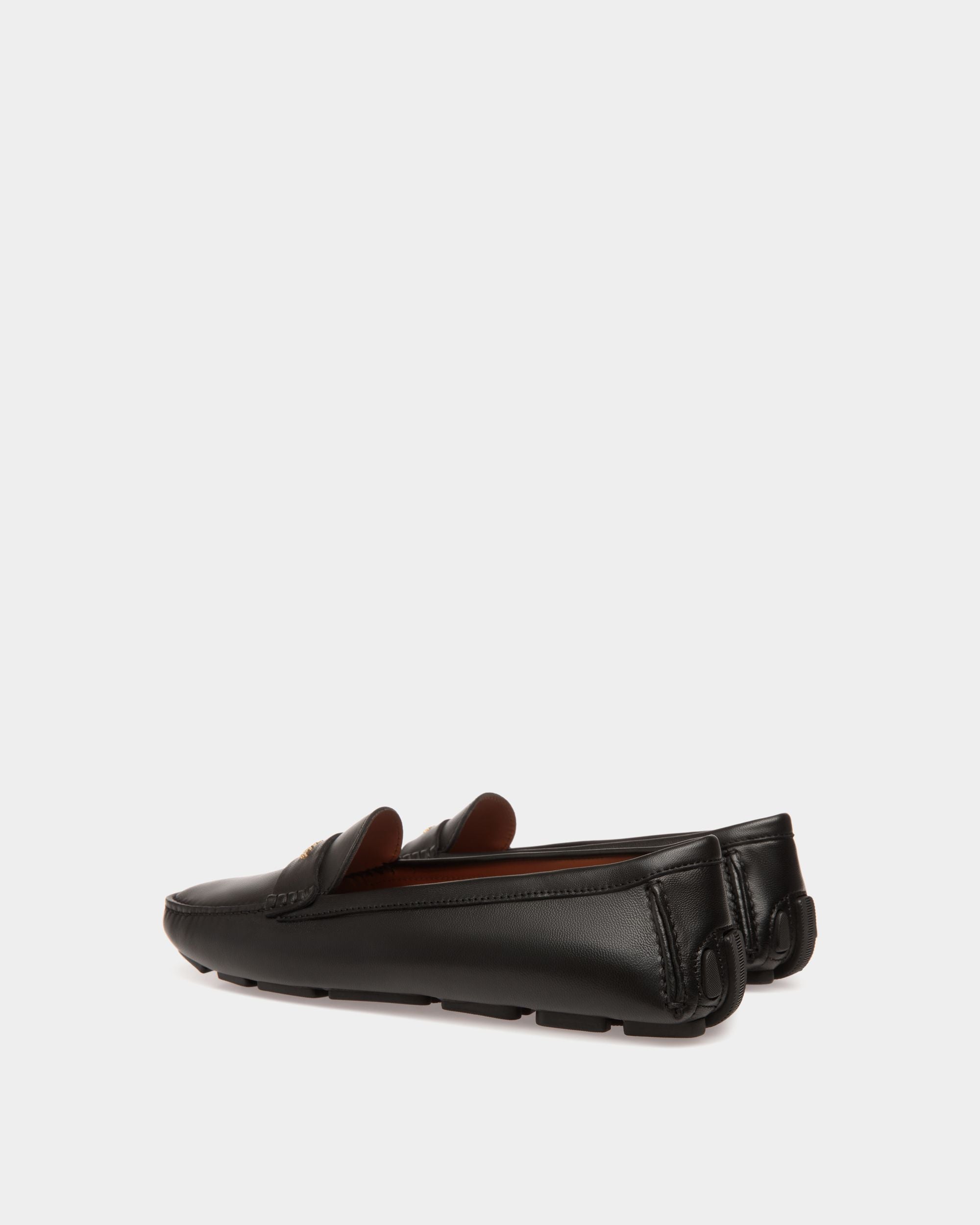Chaussure Driver En Cuir Noir - Femme - Bally - 03