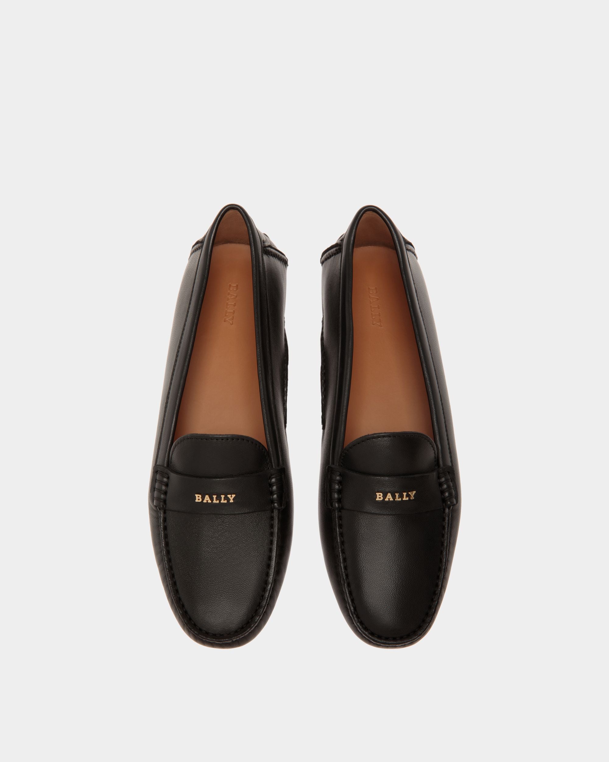Chaussure Driver En Cuir Noir - Femme - Bally - 04
