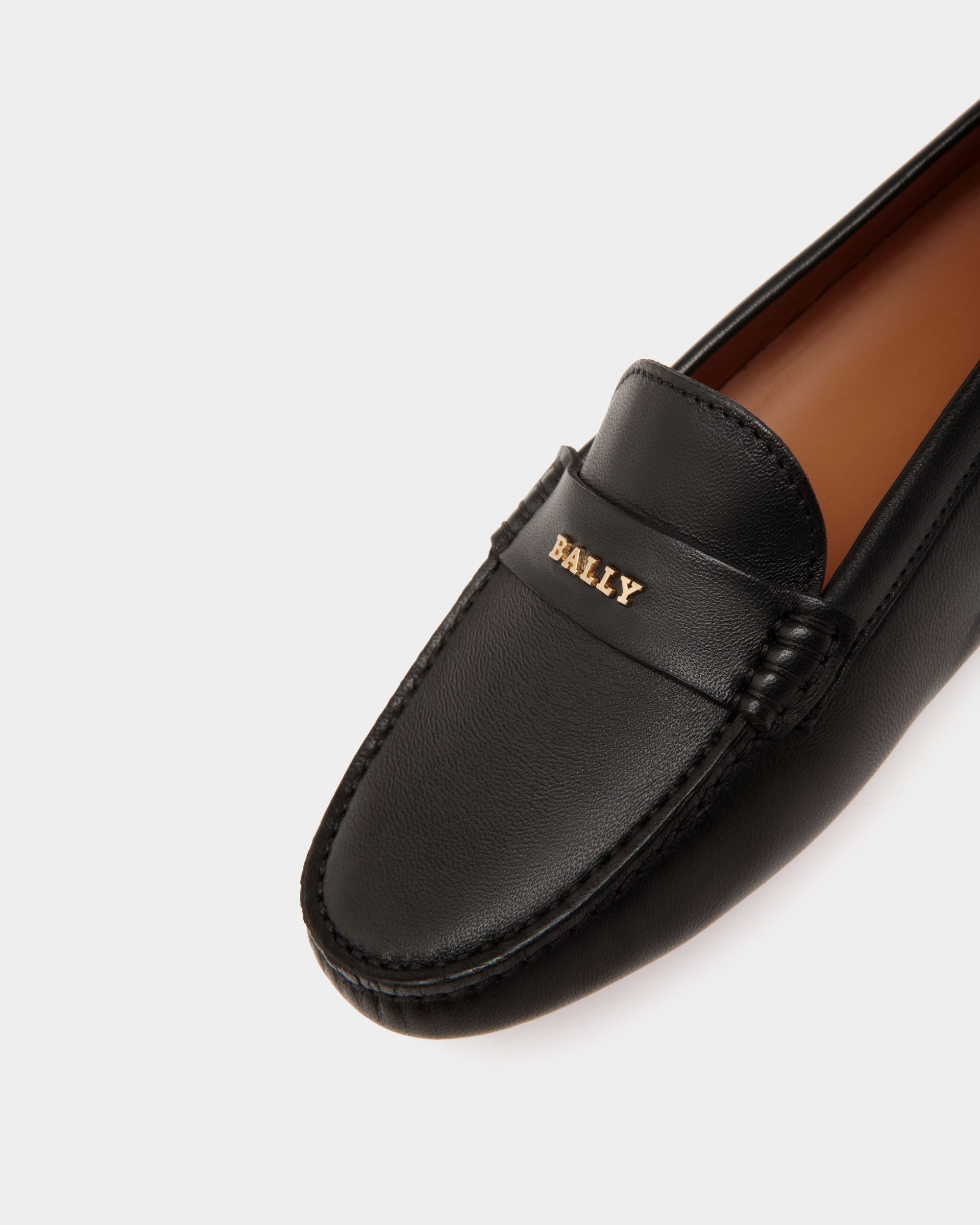Chaussure Driver En Cuir Noir - Femme - Bally - 05