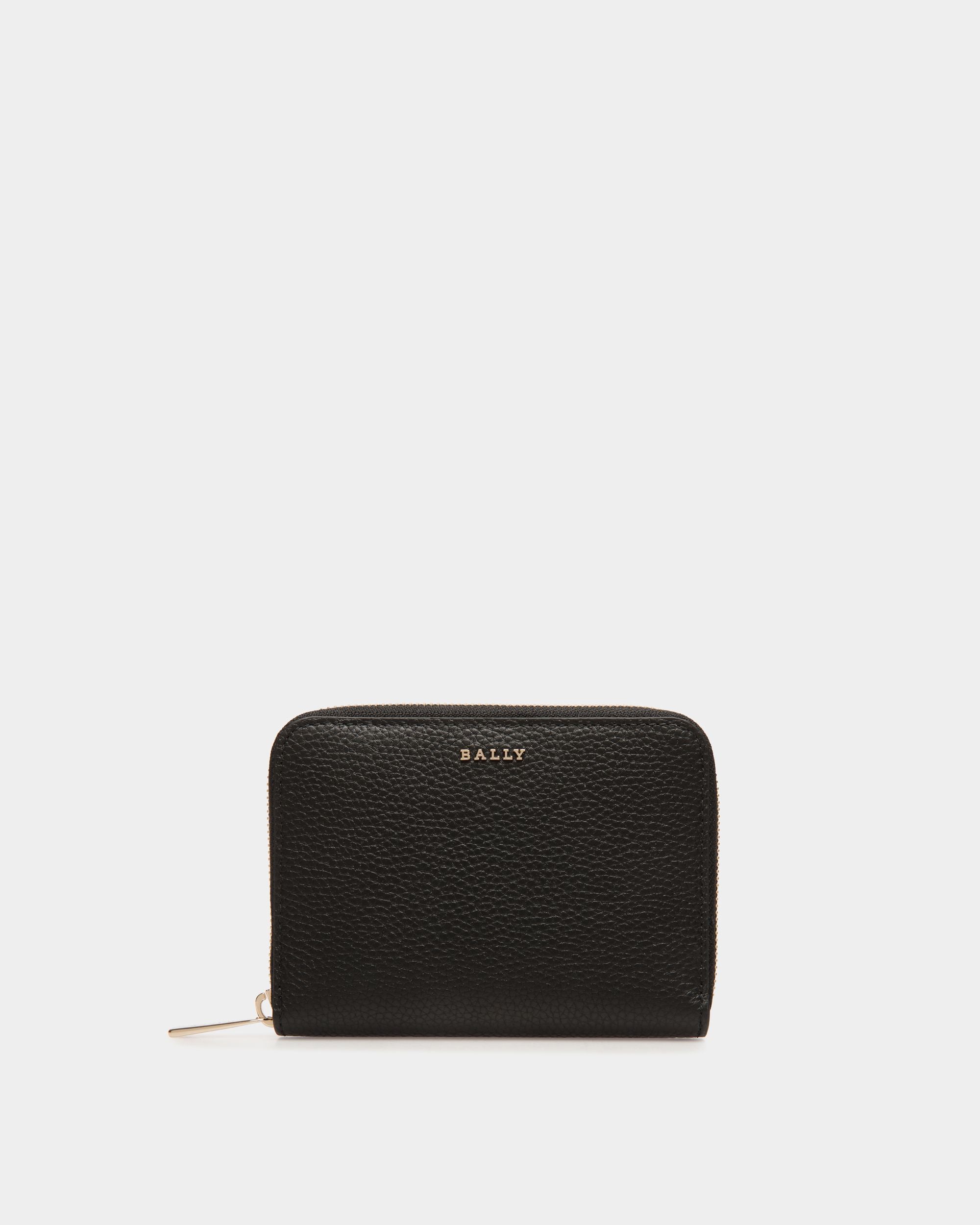 Zip Around Wallet In Black Bovine - Women's - Bally - 01
