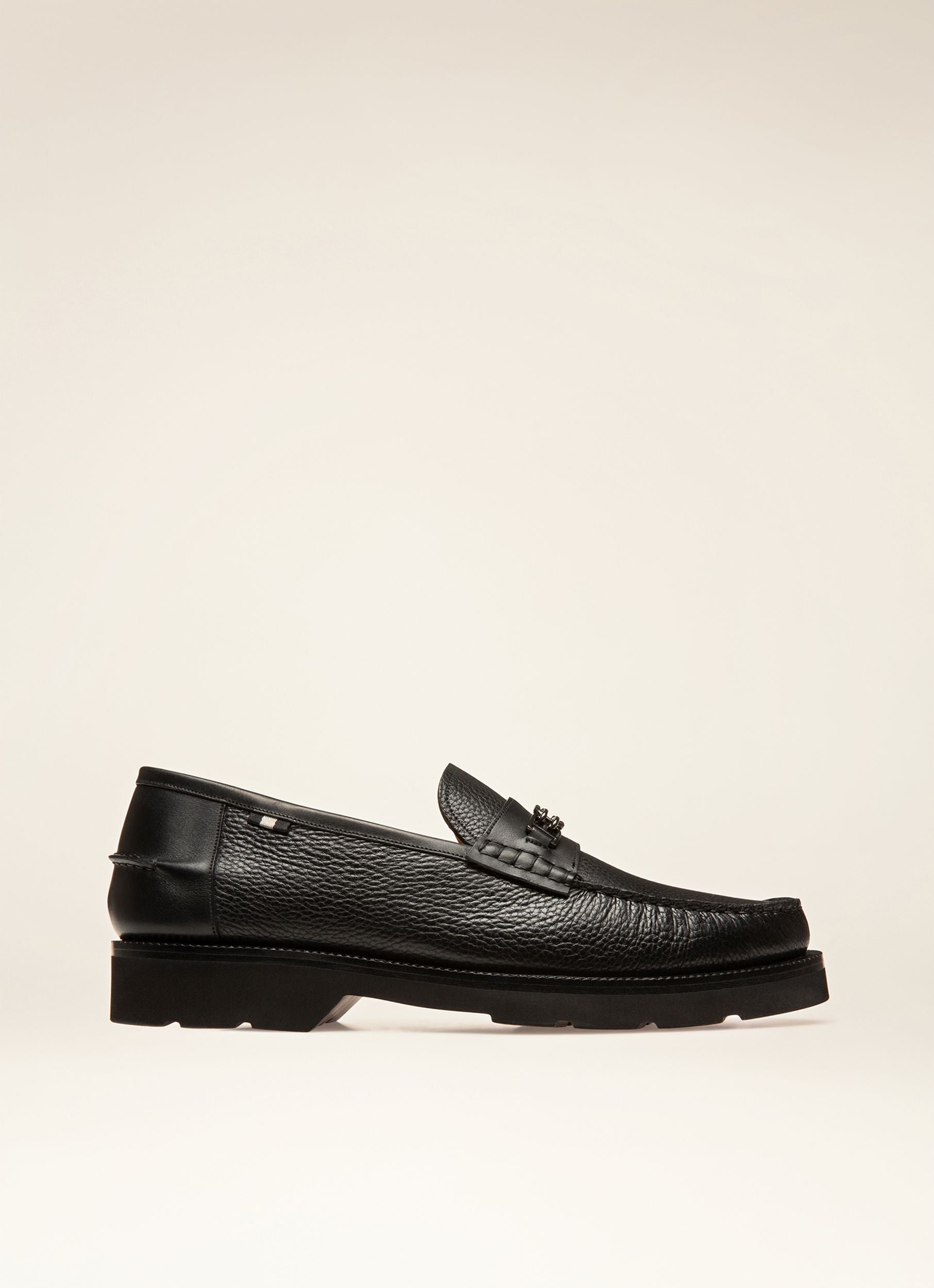 Nottingham Loafer Aus Genarbtem Leder In Schwarz - Herren - Bally - 01