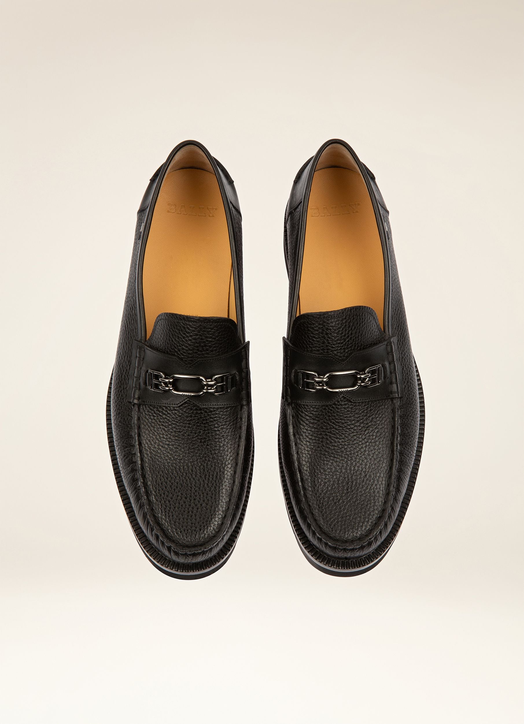 Nottingham Loafer Aus Genarbtem Leder In Schwarz - Herren - Bally - 04