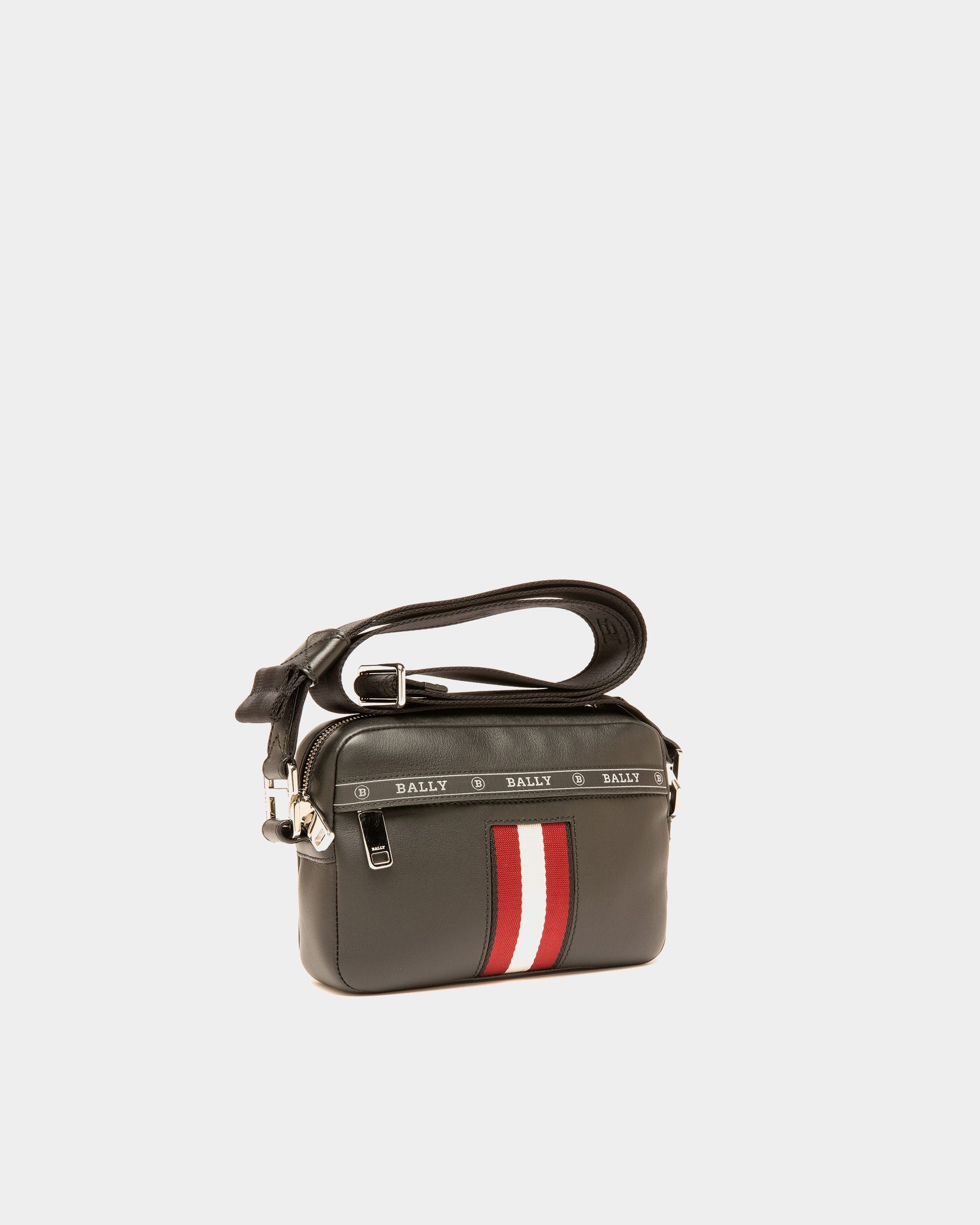 Hal Sac Bandoulière En Cuir Noir - Homme - Bally - 04