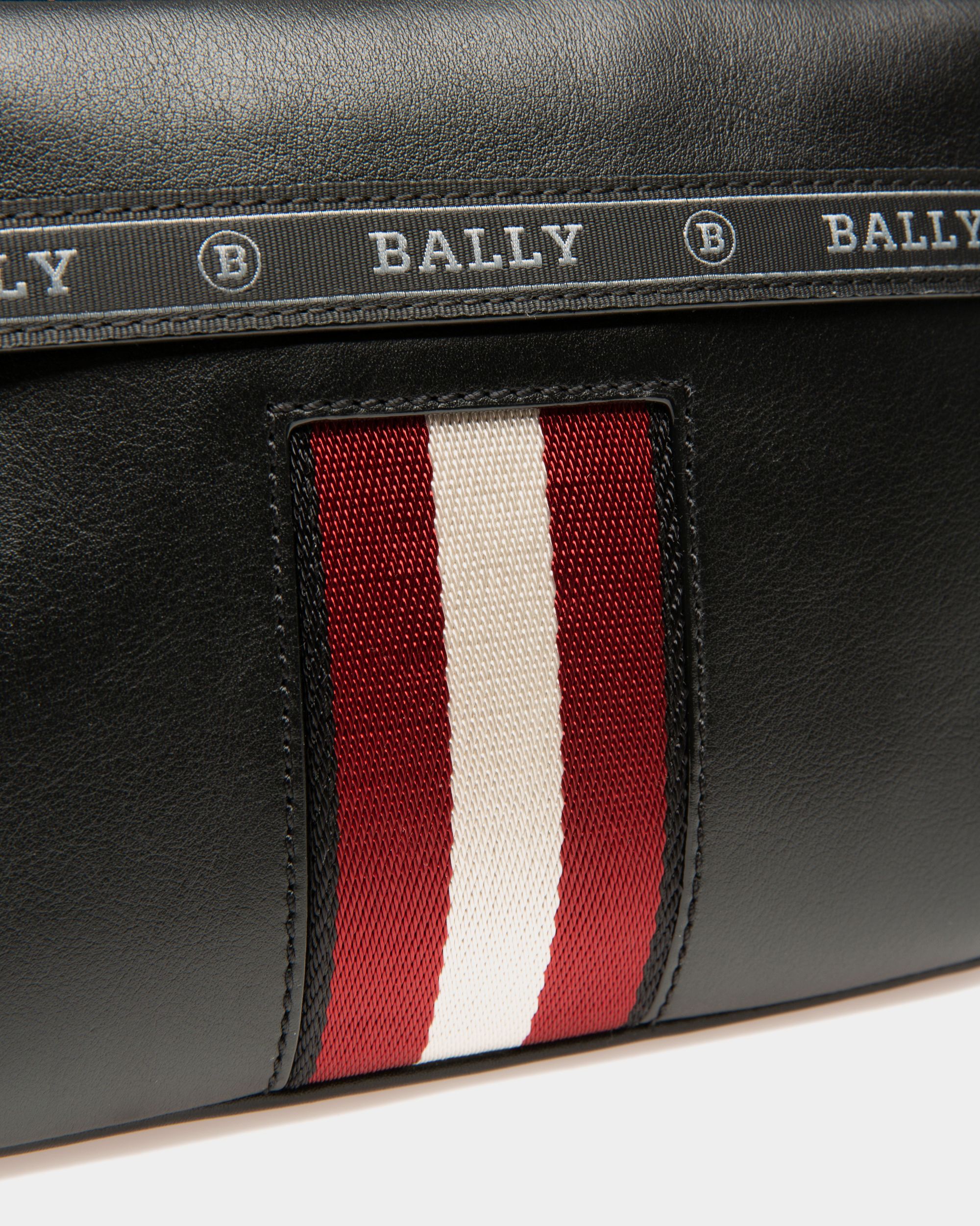 Hal Sac Bandoulière En Cuir Noir - Homme - Bally - 06