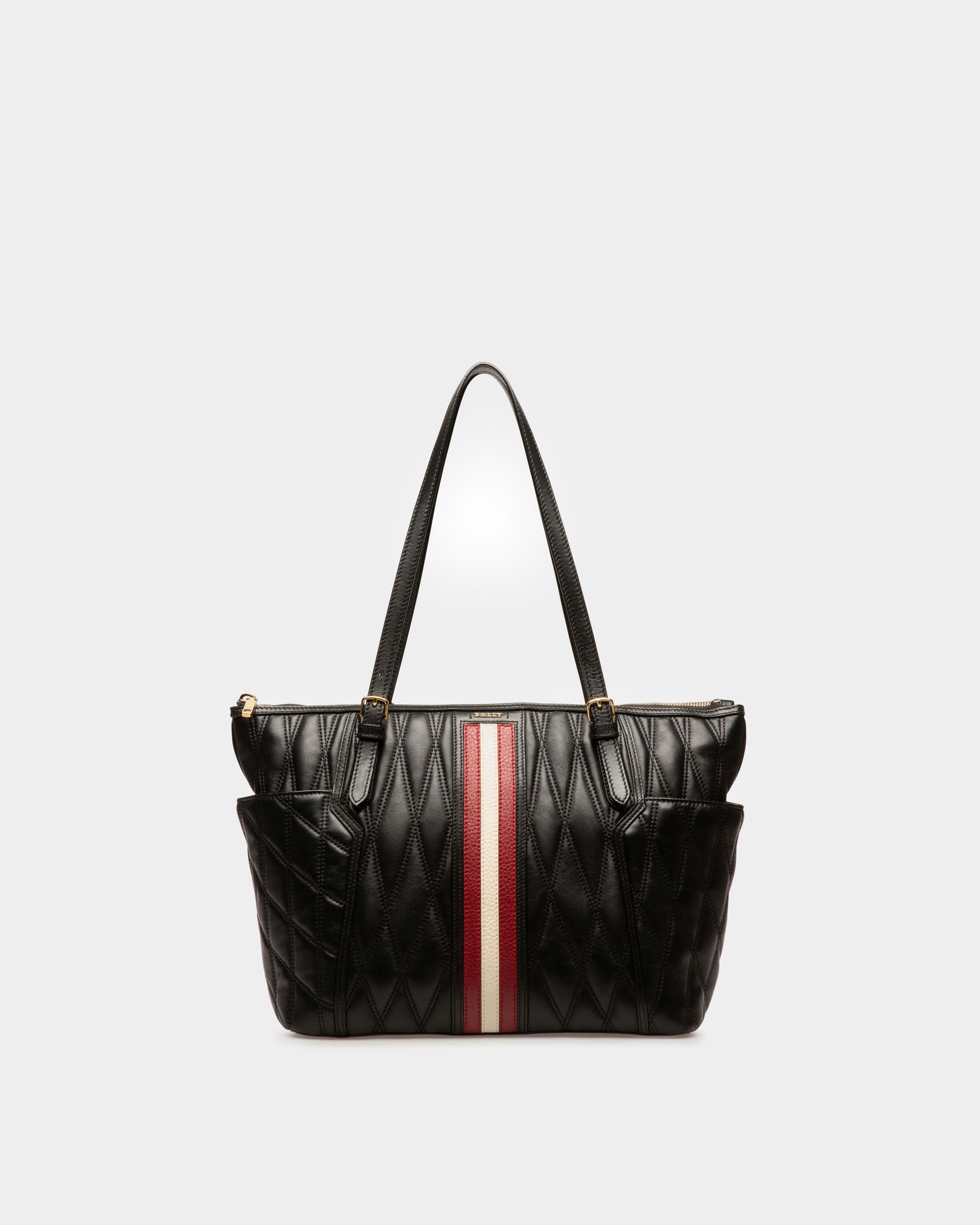 Damirah Tragetasche Aus Schwarzem Leder - Damen - Bally - 01
