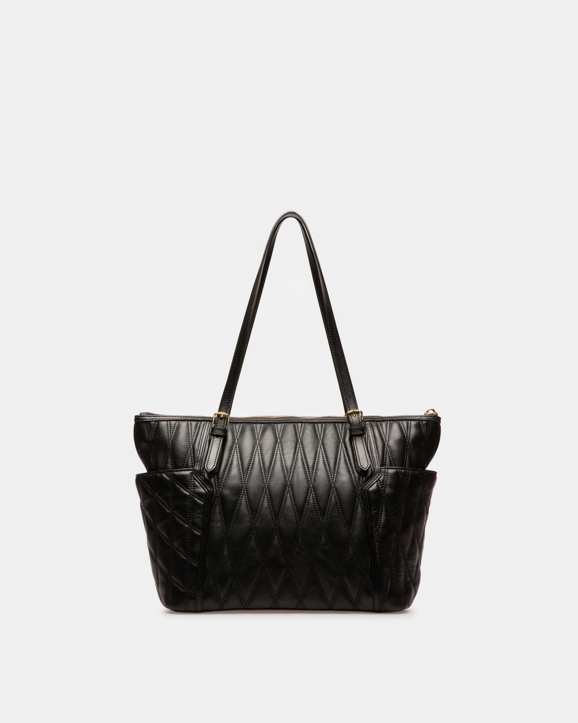 Damirah Tragetasche Aus Schwarzem Leder - Damen - Bally - 02