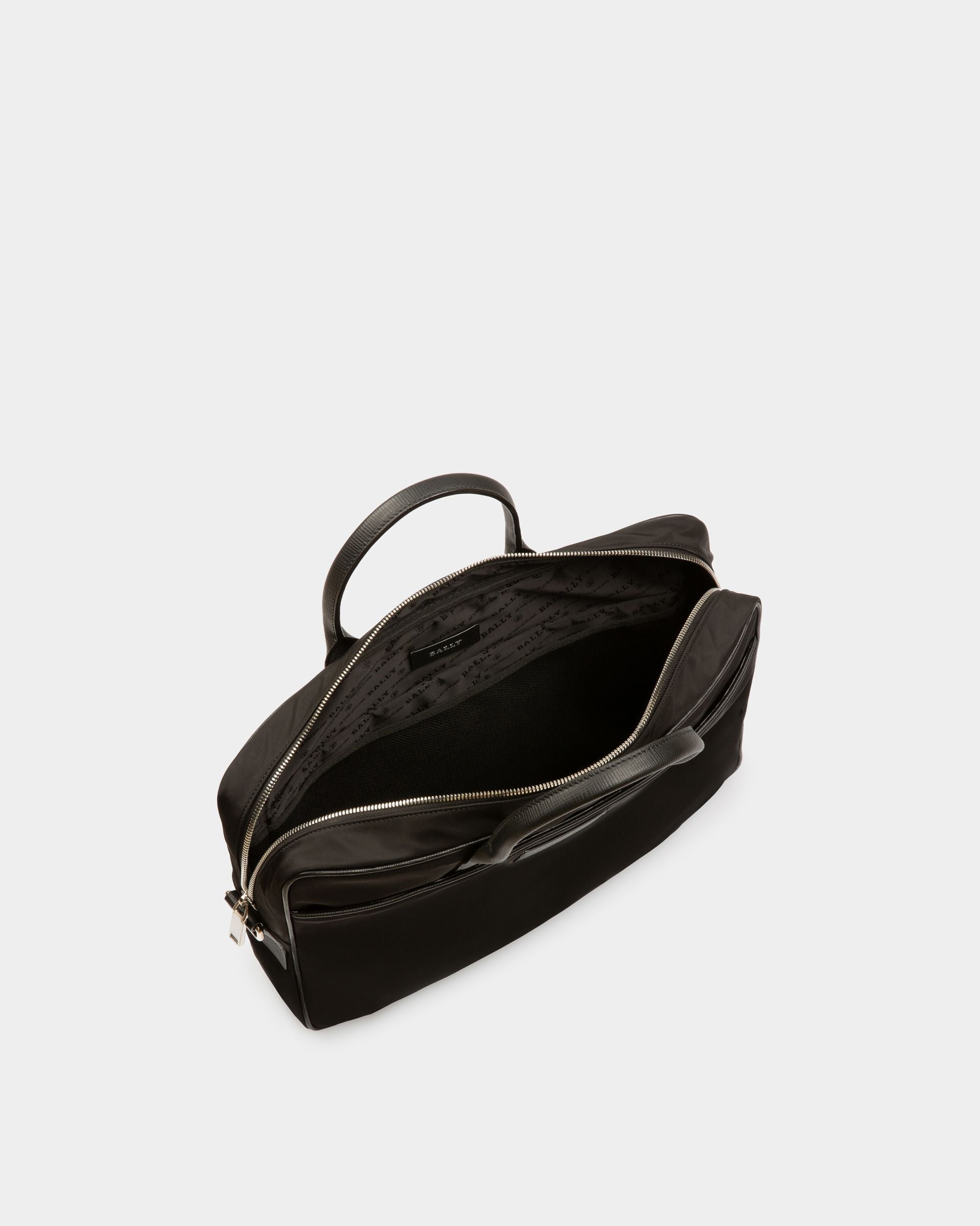 Faldy Nylon Business Bag In Black - Men's - Bally - 03