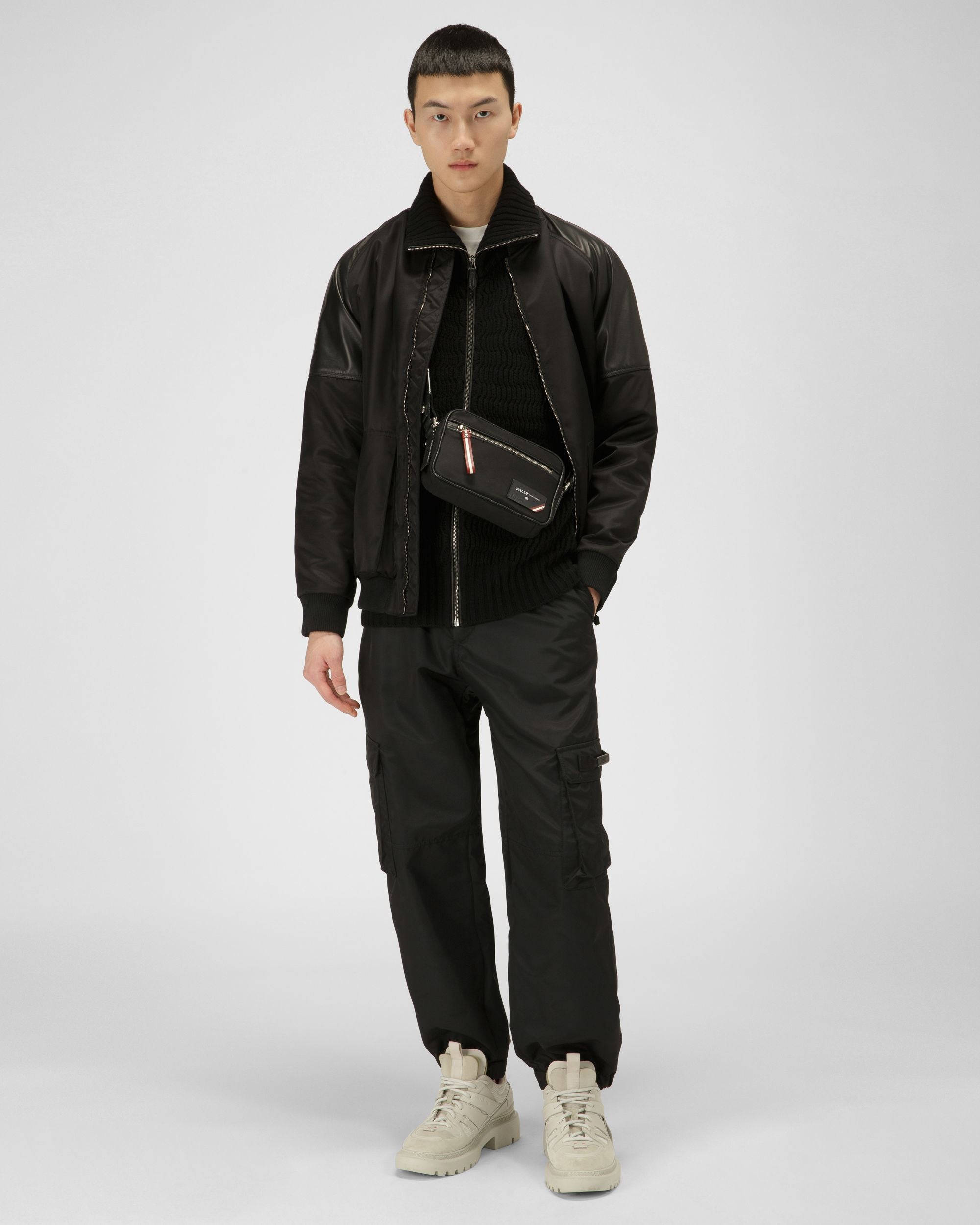 Fluk Sac Bandoulière En Nylon Technique Noir - Homme - Bally - 02