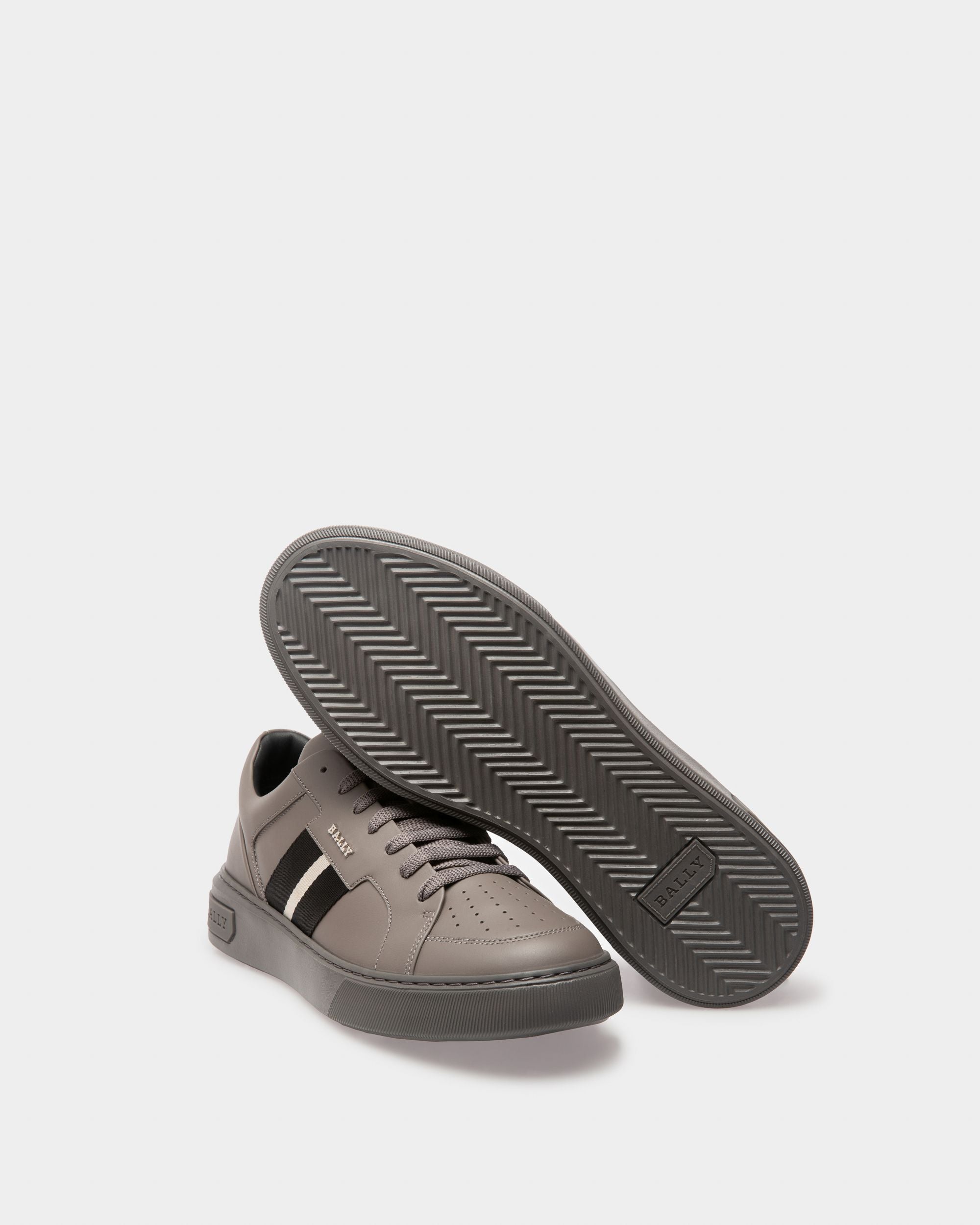 Moony Sneaker Aus Leder In Anthrazitgrau - Herren - Bally - 05